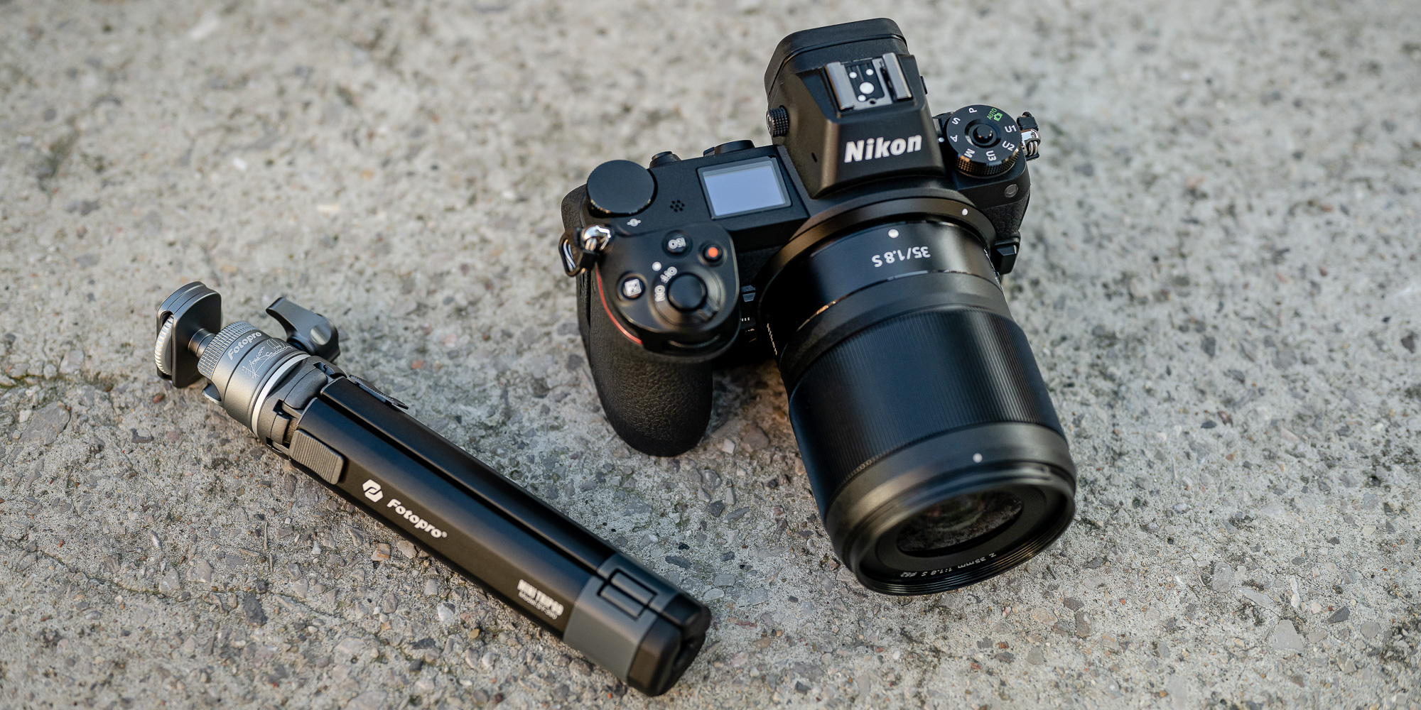Statyw Fotopro Vlogger Mini (SY-390 + P-1HX) - szary