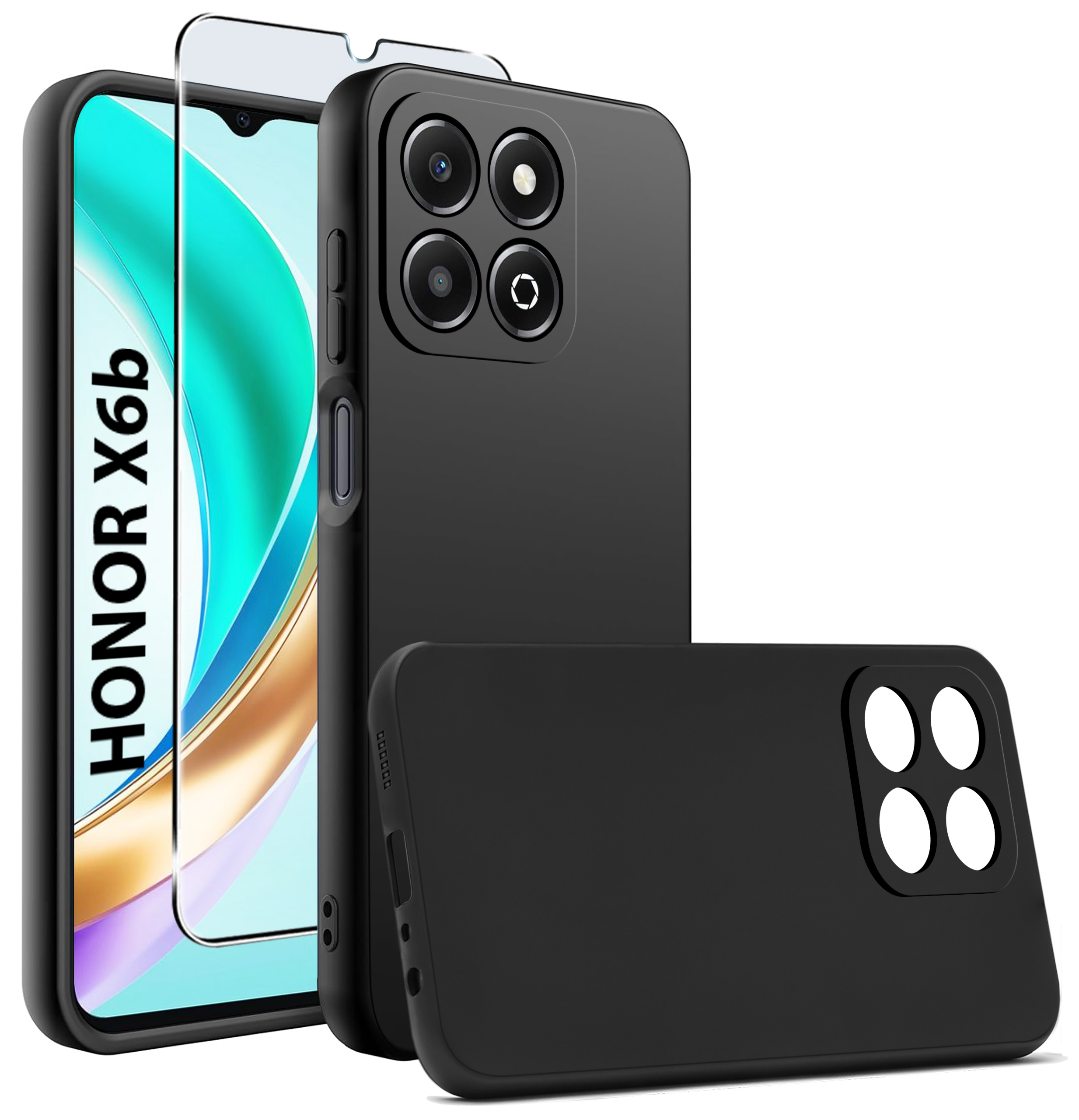 Etui do Honor X6B CASE Gumowe CZARNE Matowe Silikon Slim – Ochrona i styl w jednym