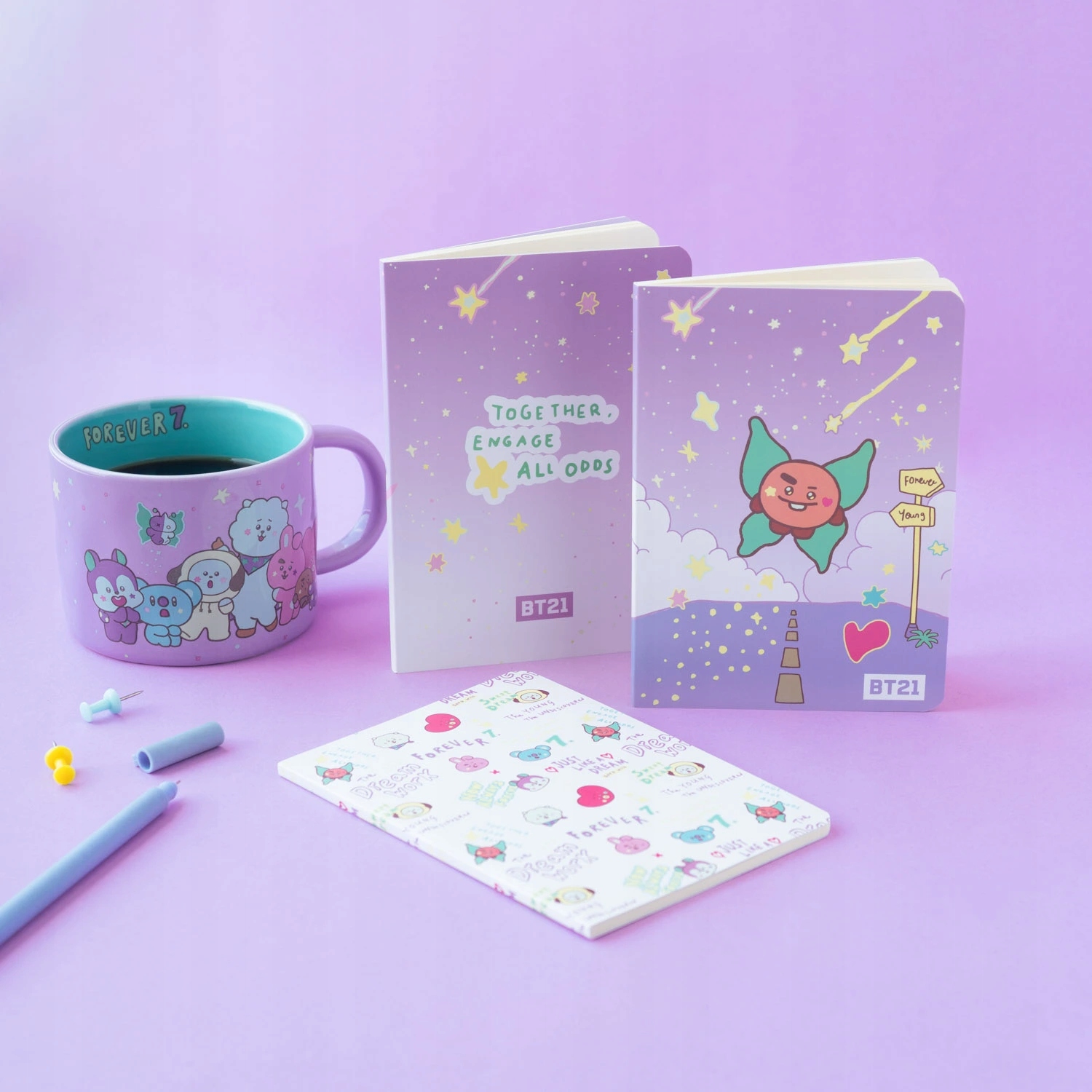 BT21 - Zestaw zeszytów A6 SHOOKY – Kreatywność na wyciągnięcie ręki
