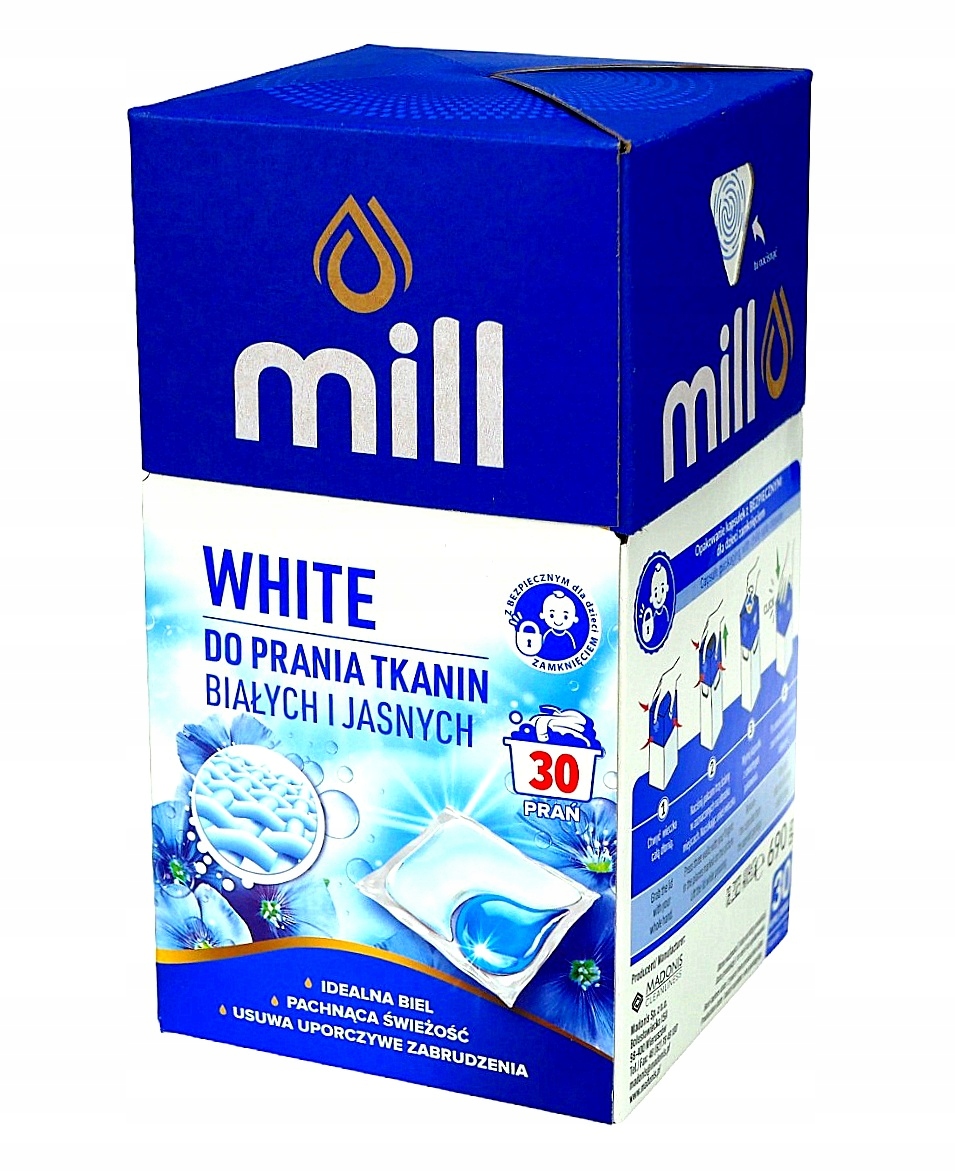 Zawartość substancji zmiękczających – Ochrona bieli i zapobieganie szarzeniu