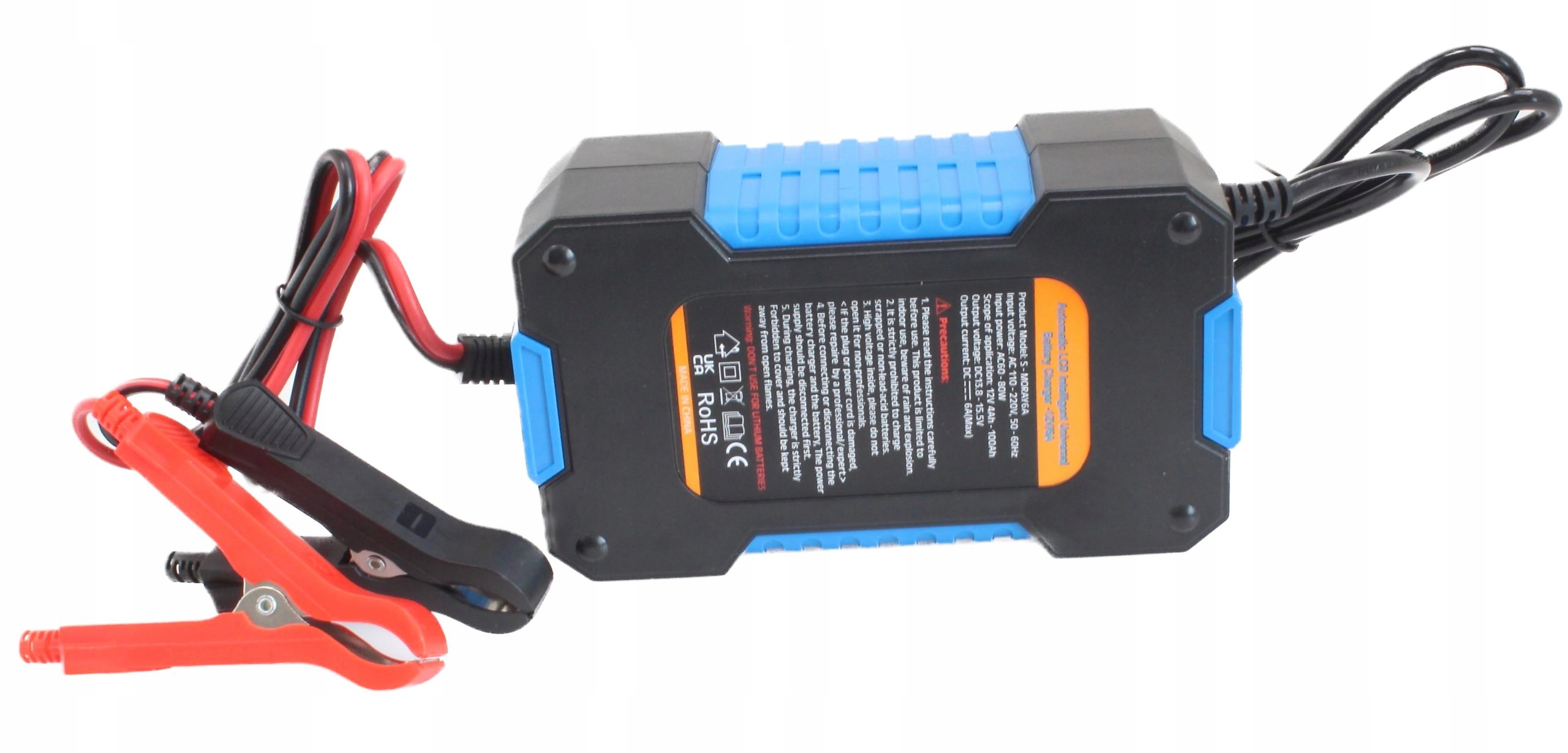 Tryby pracy: CAR/TRUCK, AGM/GEL/SLA, MOTORCYCLE, PULSE REPAIR
