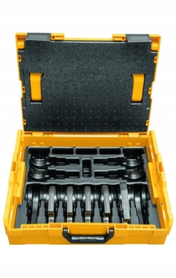 Zestaw głowic zaciskowych w walizce V15-18-22-28-35 – Niezbędne narzędzie w Twoim warsztacie