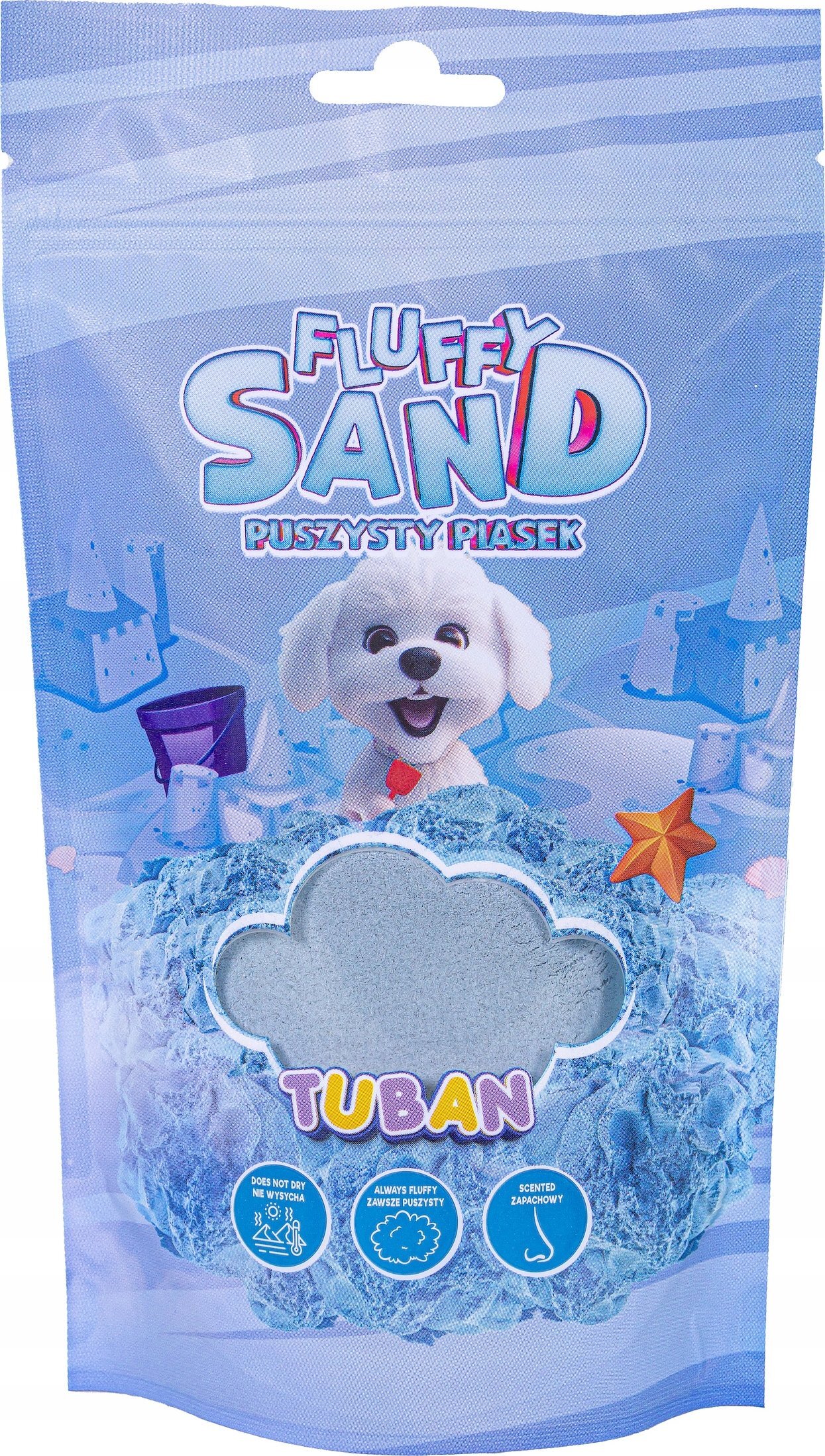 TUBAN TUBAN piasek Fluffy niebieski 90g – Kreatywna zabawa dla dzieci
