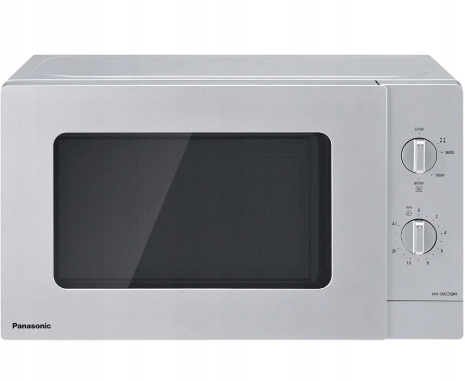 Panasonic NN-SM23QMEPG – Kompaktowa kuchenka mikrofalowa w eleganckim srebrnym kolorze