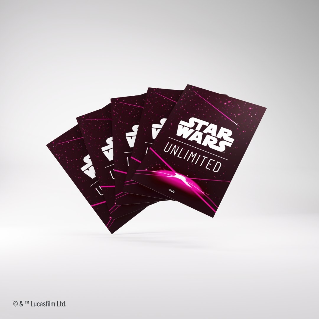 Gamegenic: Star Wars Unlimited Card Game - Art Sleeves - Card Back Magenta – Oficjalne koszulki do gry