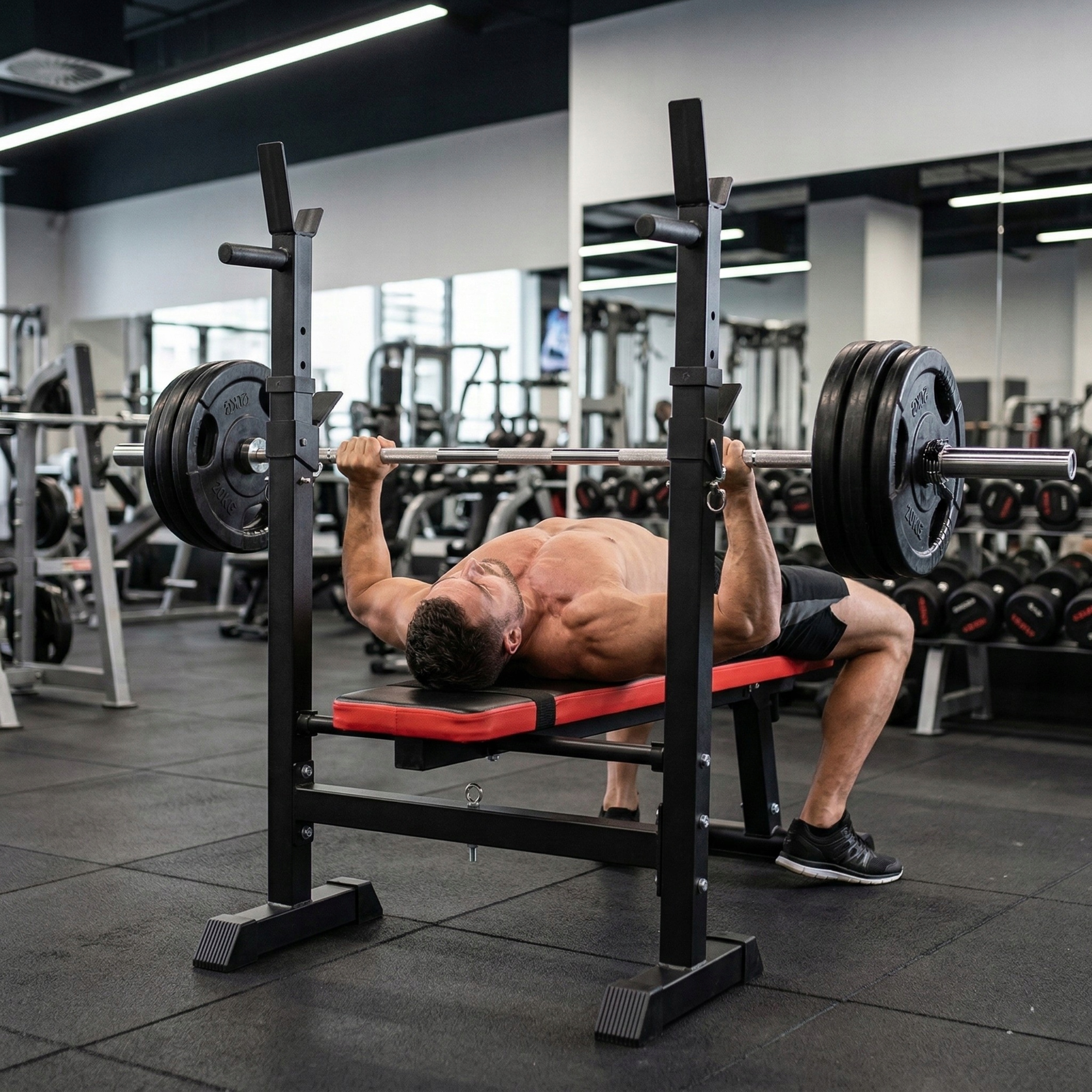 Regulowane stojaki na sztangę – dostosuj wysokość do swoich potrzeb