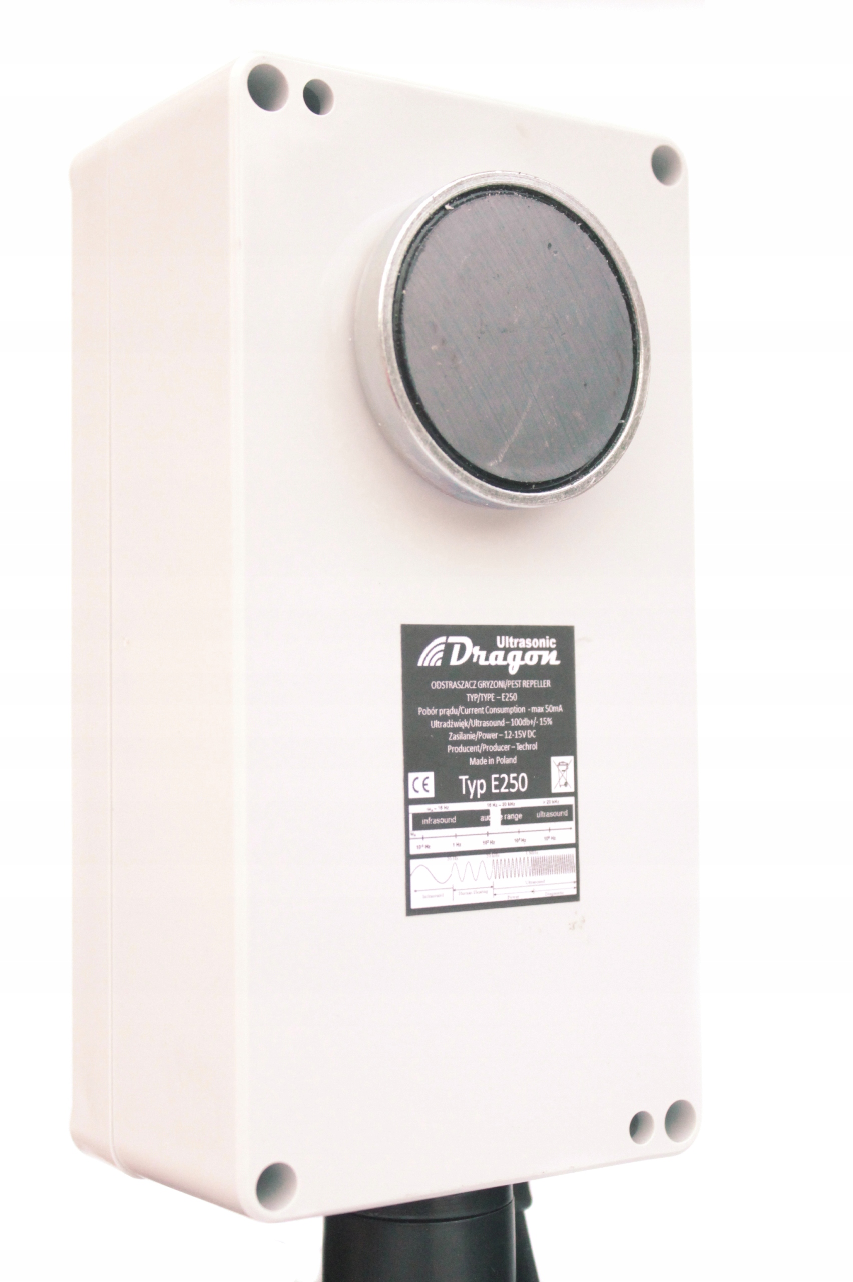 Nowoczesny odstraszacz z czujnikiem ruchu