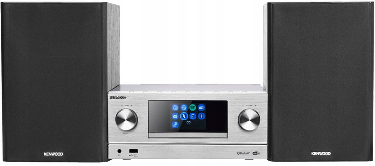 Wieża Kenwood M-9000S-S – Inteligentna mikrowieża Hi-Fi z DAB+ i USB