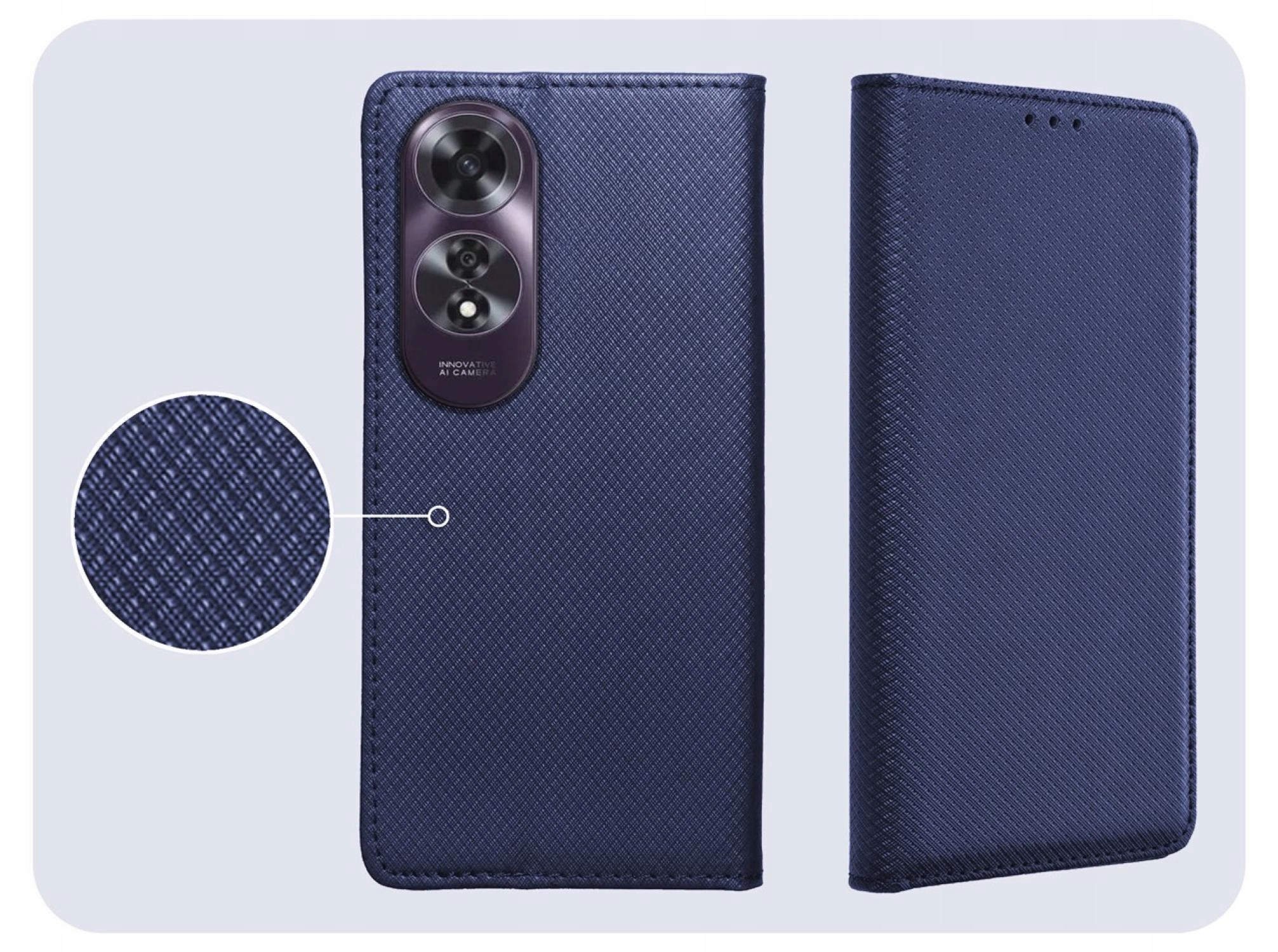 Ekskluzywne granatowe etui – Stylowe wykończenie