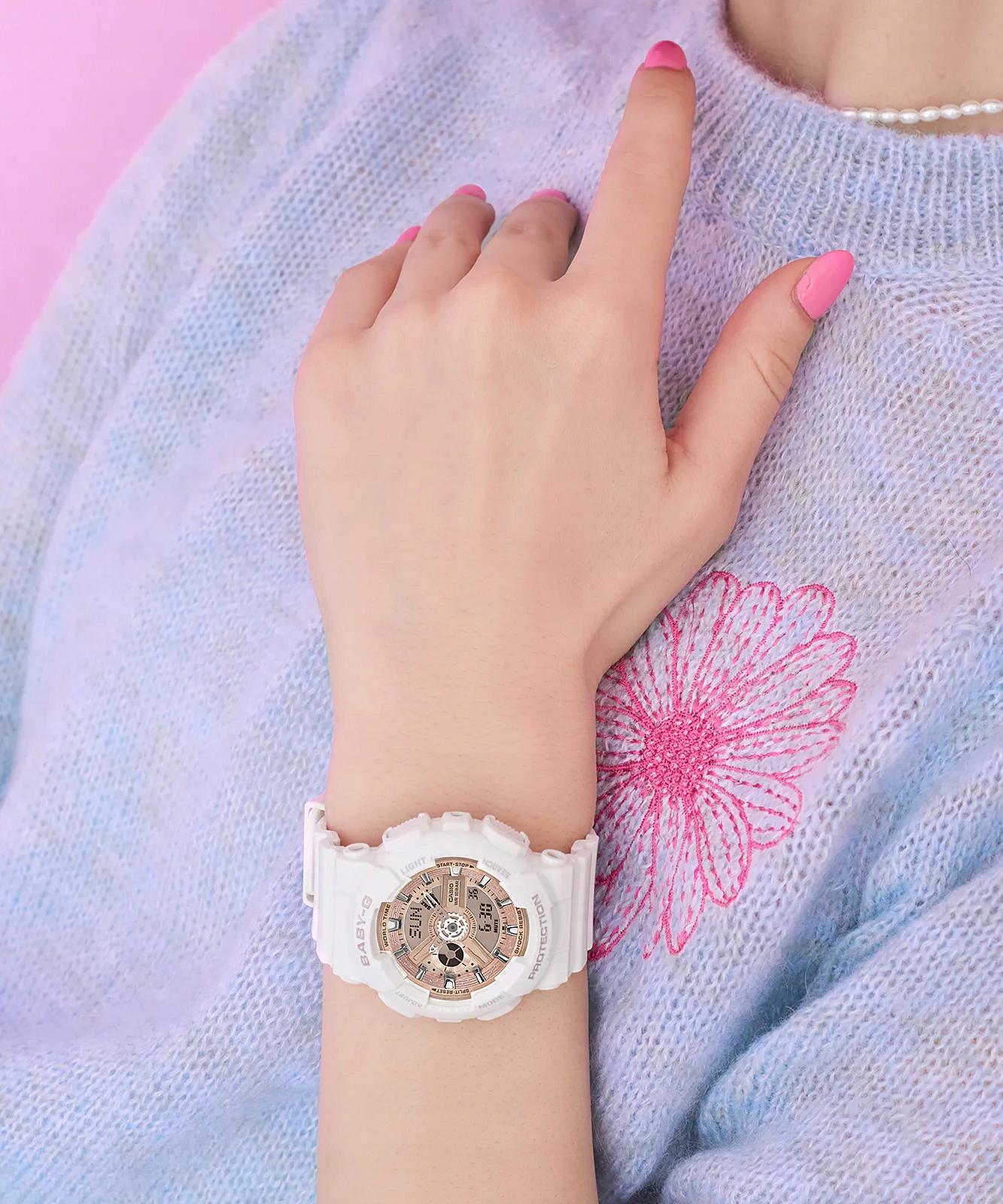 Zegarek dziecięcy Casio BABY-G OLIVIA 10 BAR z grawerem – Idealny dla młodych odkrywców