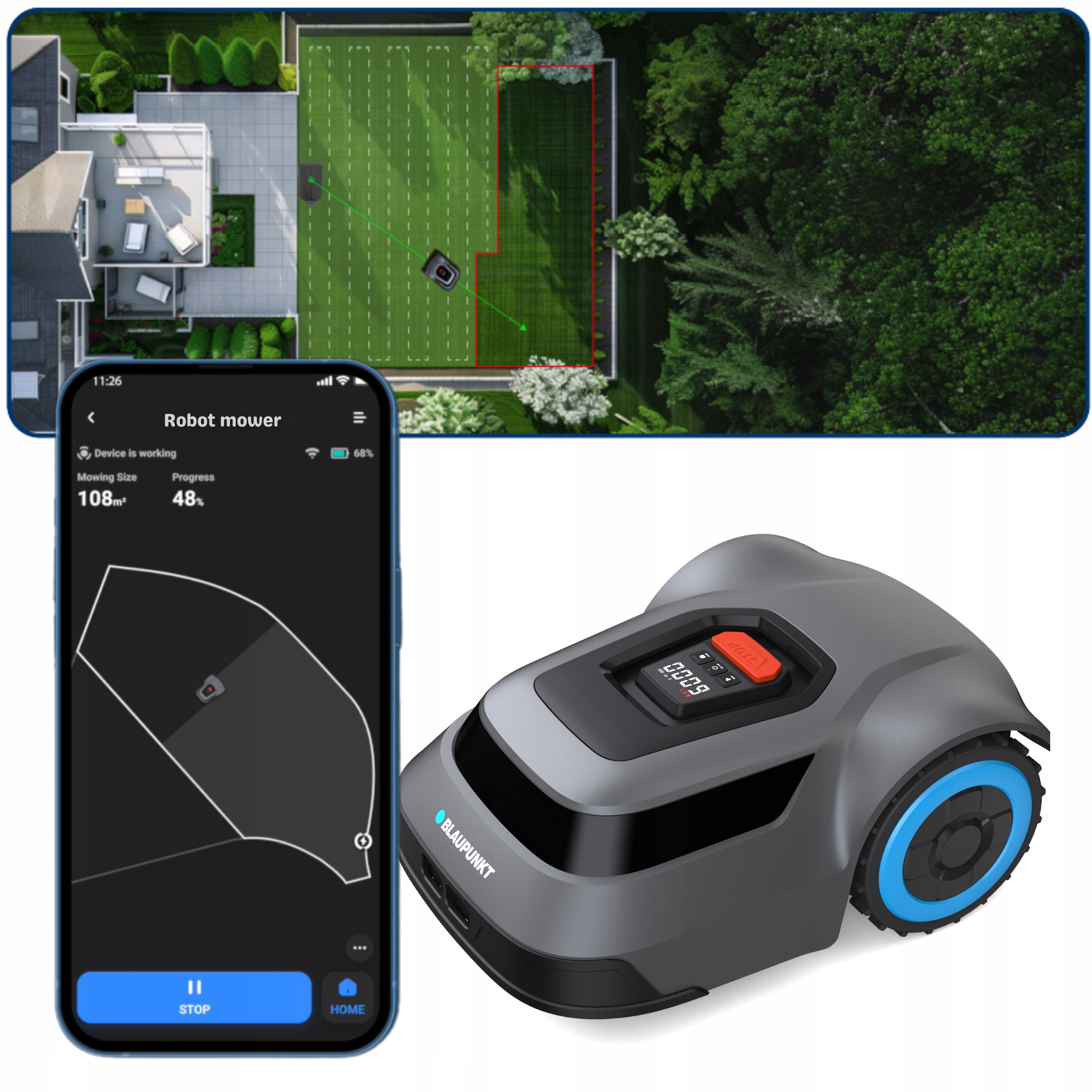 Robot Koszący Blaupunkt RL5010 – Automatyczna pielęgnacja trawnika