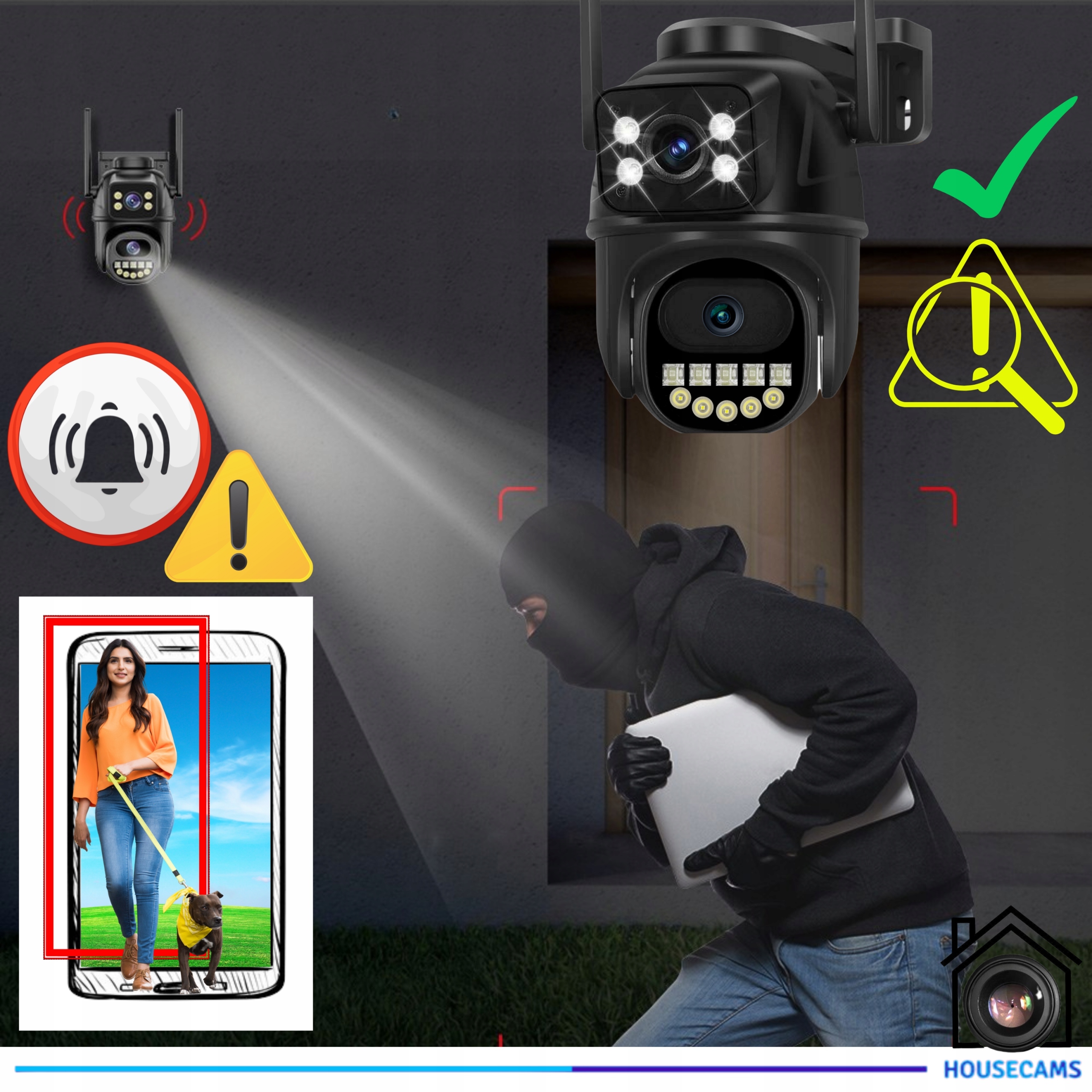 Funkcje detekcji ruchu i automatycznego śledzenia obiektów