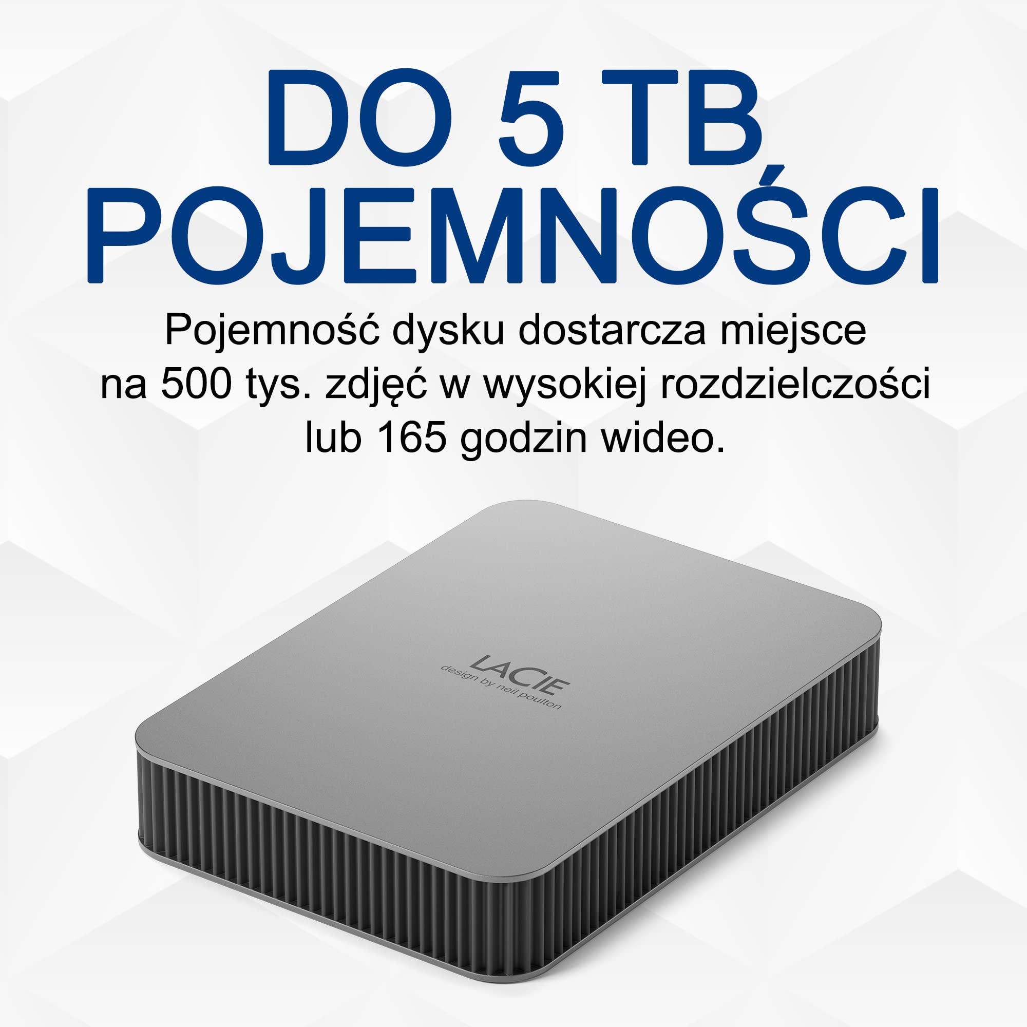 Wysoka pojemność 2TB – Idealny do przechowywania zdjęć i dokumentów