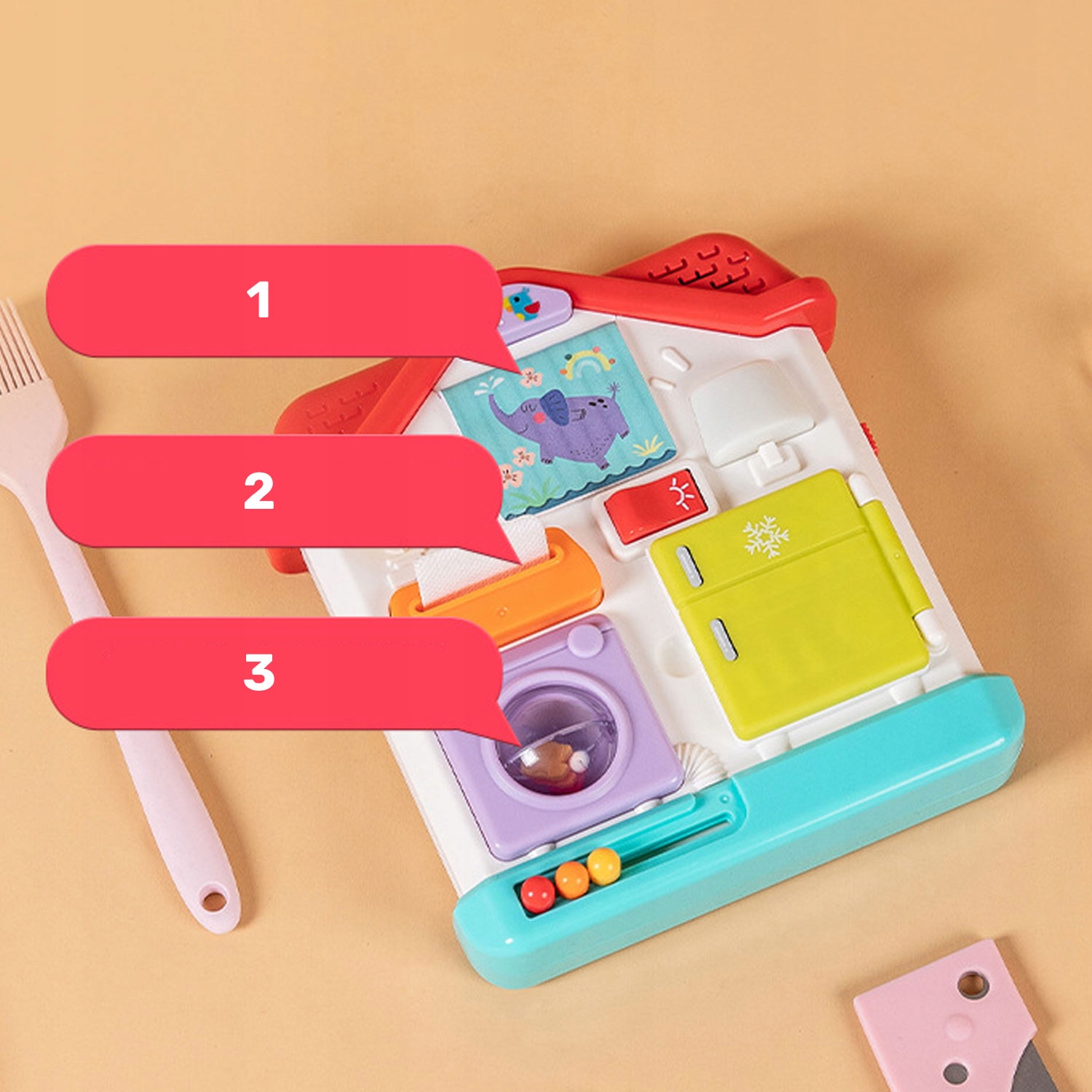 Realistyczne dźwięki pralki i melodie