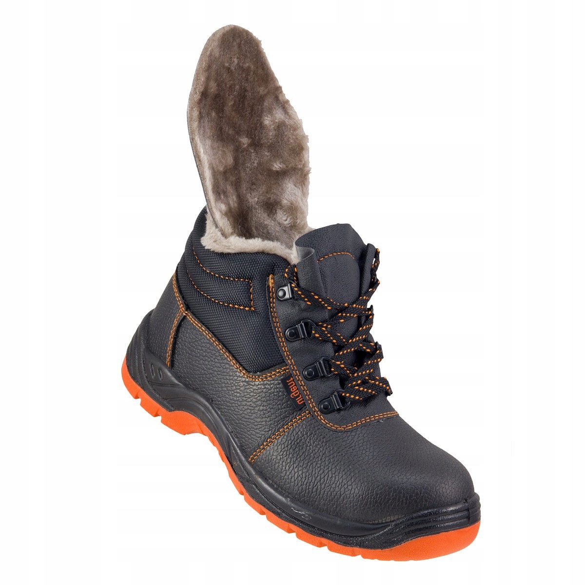 Ocieplane trzewiki z metalowym podnoskiem