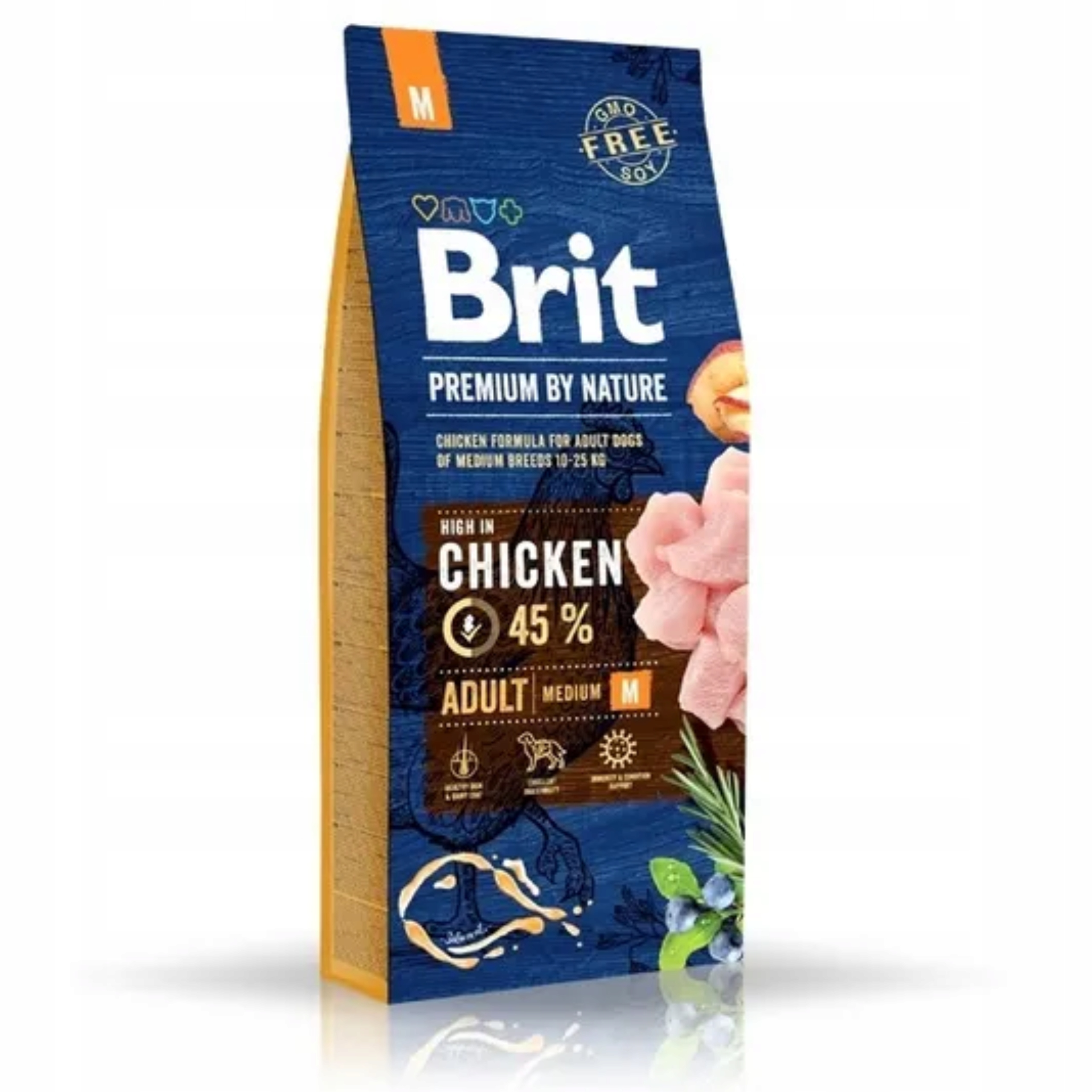 Sucha karma Brit Premium by Nature Adult Medium kurczak 2x 15 kg – Zdrowe odżywianie dla Twojego psa