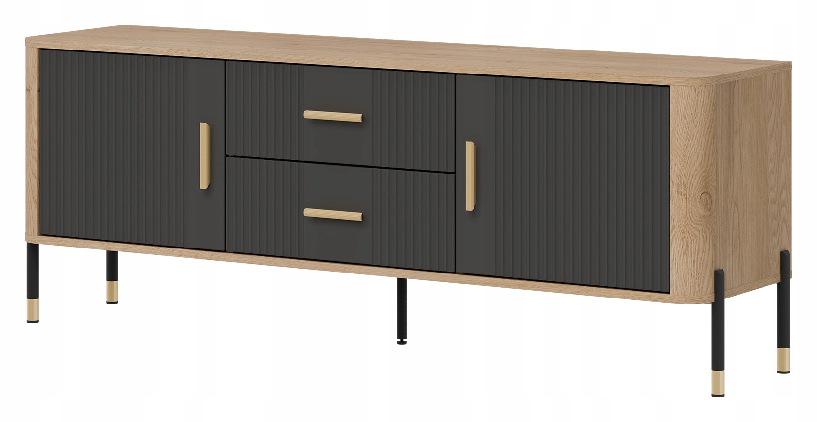 Nowoczesny design szafki RTV DANTE DT01 – Idealne połączenie stylu i praktyczności