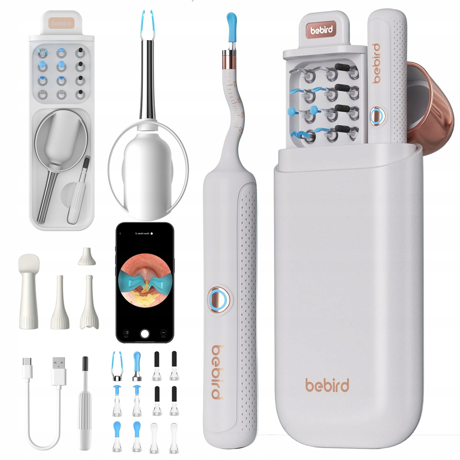 Urządzenie do czyszczenia uszu Bebird EarSight Plus R37R – Profesjonalna pielęgnacja uszu w Twoim domu