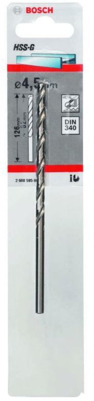 Wiertło D/MET HSS-G 4,5/82MM – Precyzyjne wiercenie w metalu