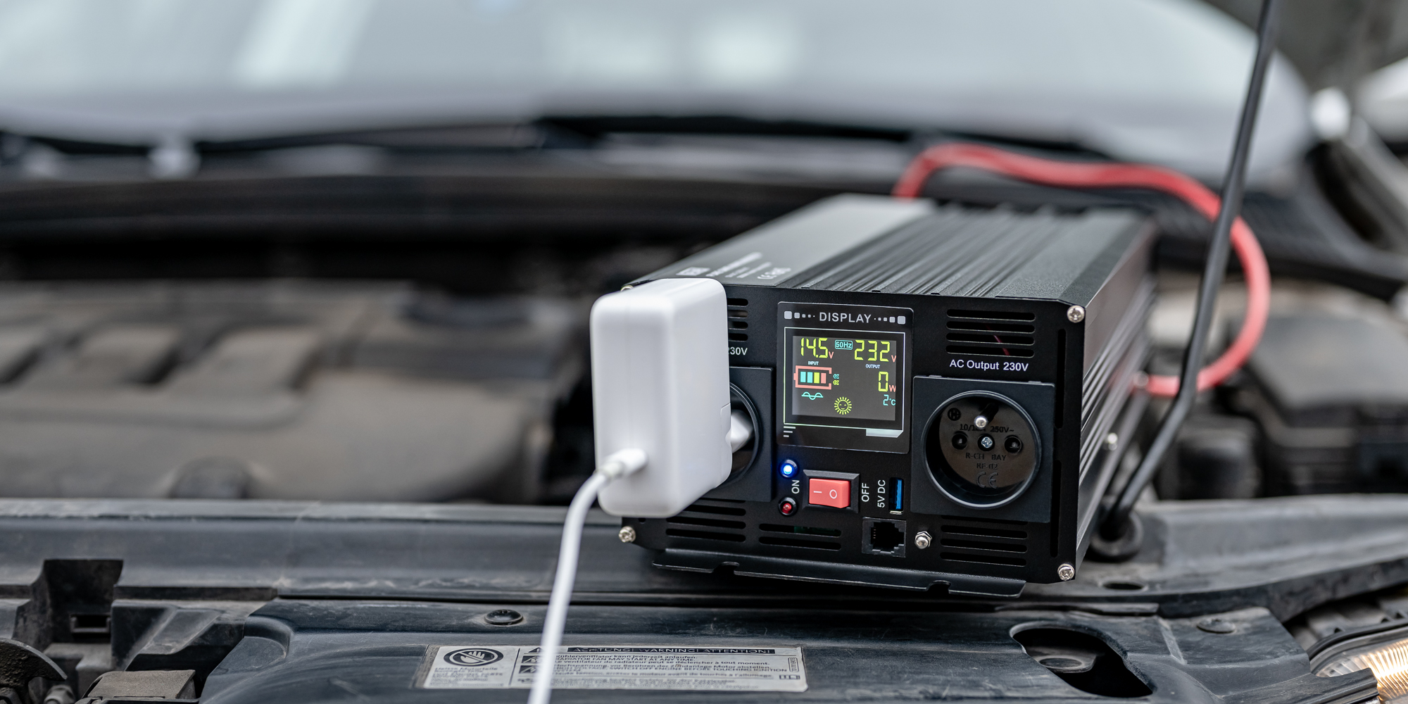 Przetwornica napięcia Newell z czystą sinusoidą - 12 V _ 230 V, 2000 W
