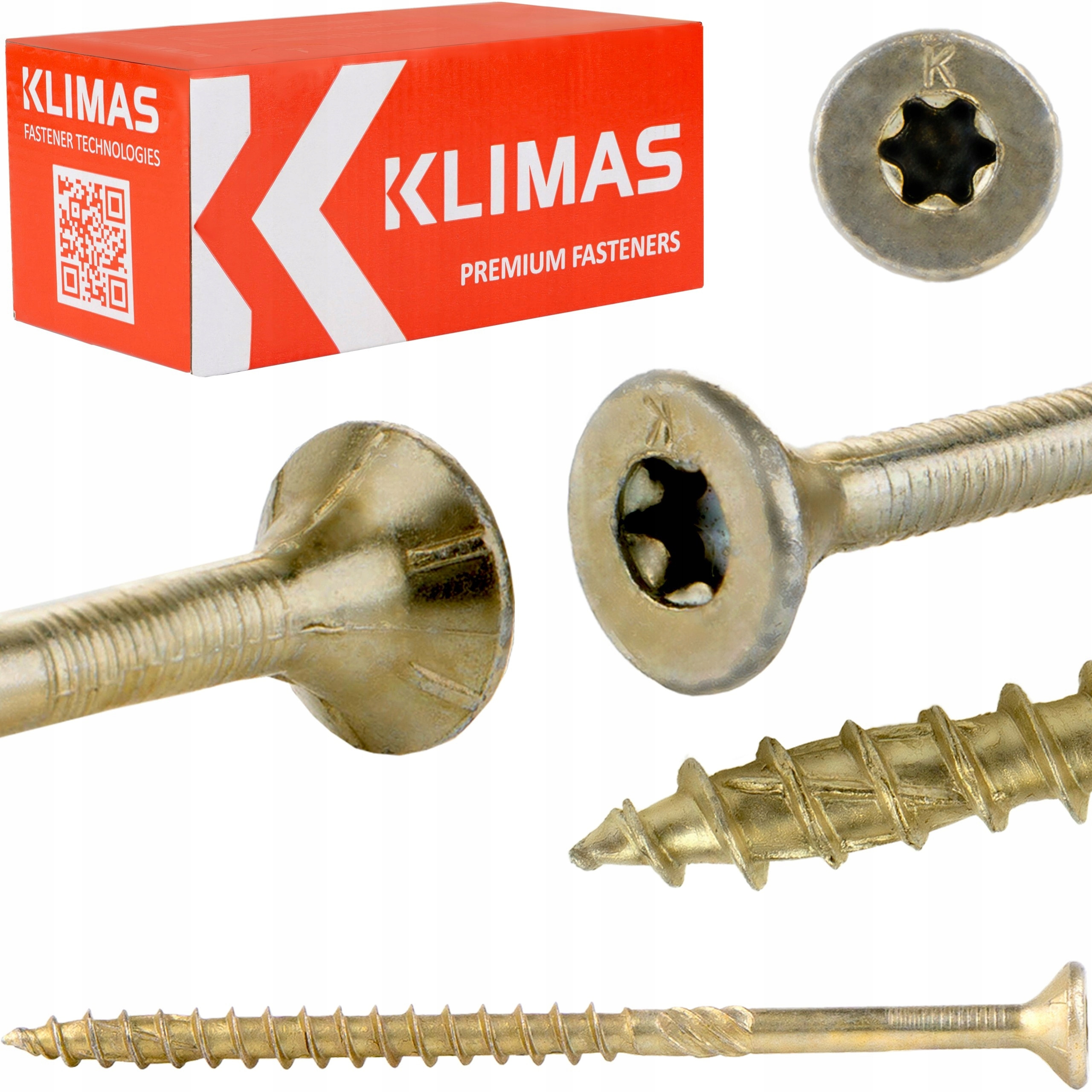 Wkręty ciesielskie z łbem stożkowym i gniazdem TORX 6,0x90 MASTER Wkręt-met – Idealne do konstrukcji drewnianych