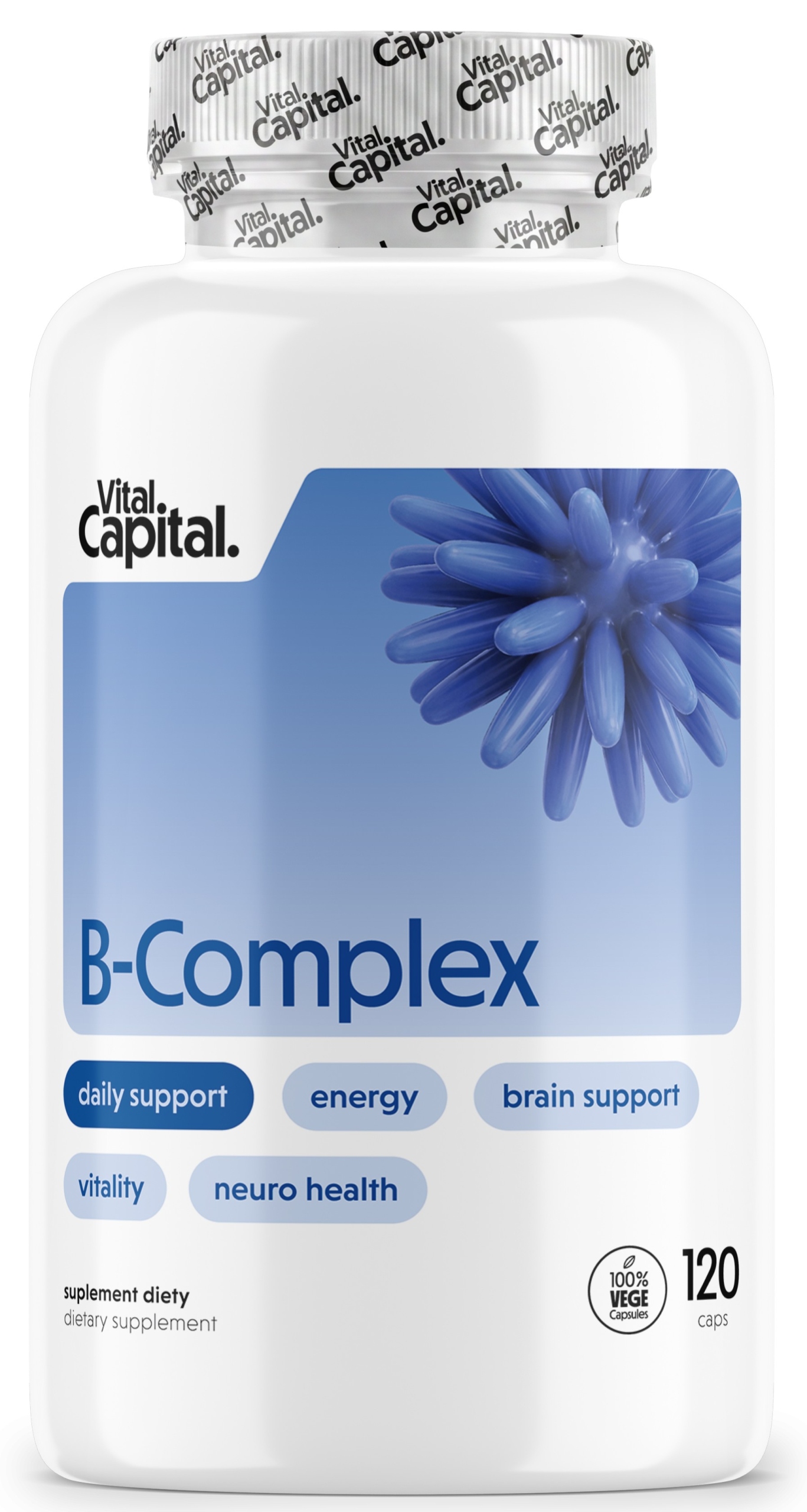 VITALCAPITAL B-Complex* – Kompleksowe wsparcie energii i koncentracji