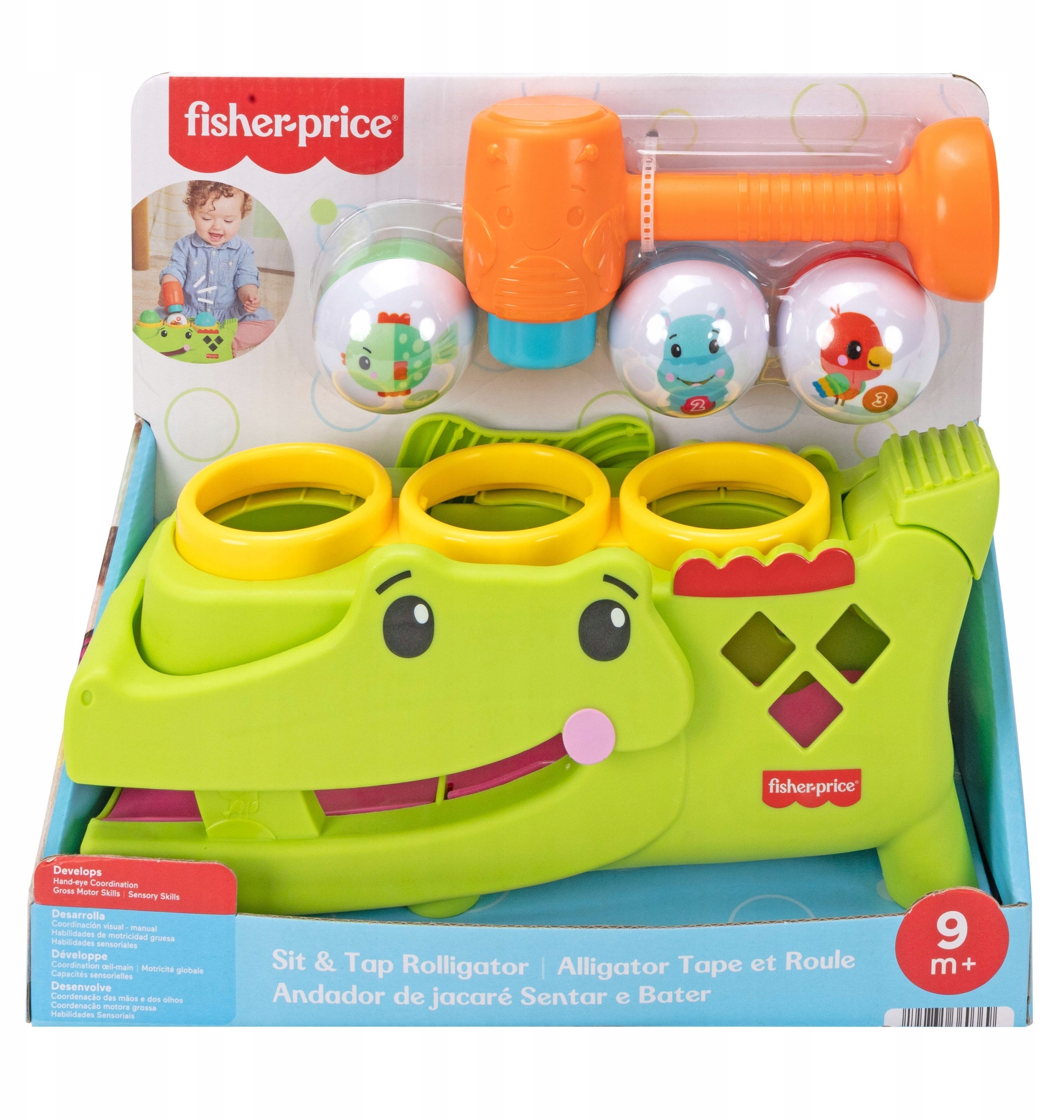 Fisher-Price Krokodyl Przebijanka z Piłeczkami JLB94 – Zabawka, która rozweseli Twoje dziecko