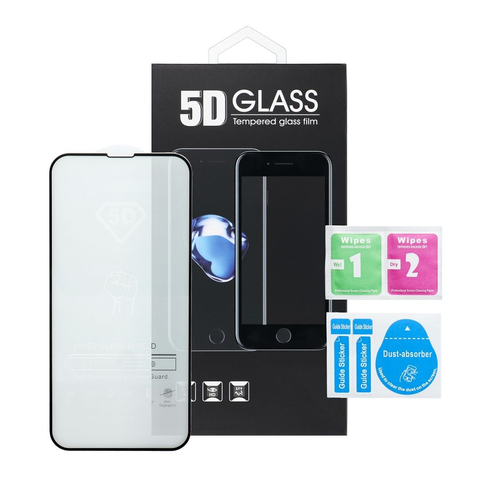 Szkło hartowane 5D Full Glue do Motorola SIGNATURE czarny – Idealna ochrona ekranu
