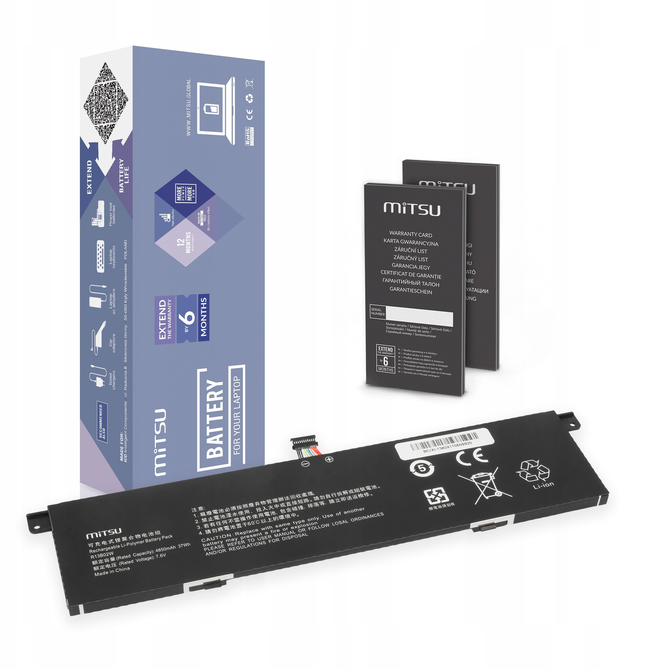 Bateria R13B01W R13B02W do Xiaomi Mi Air 13.3 2018 – Wydajność i niezawodność