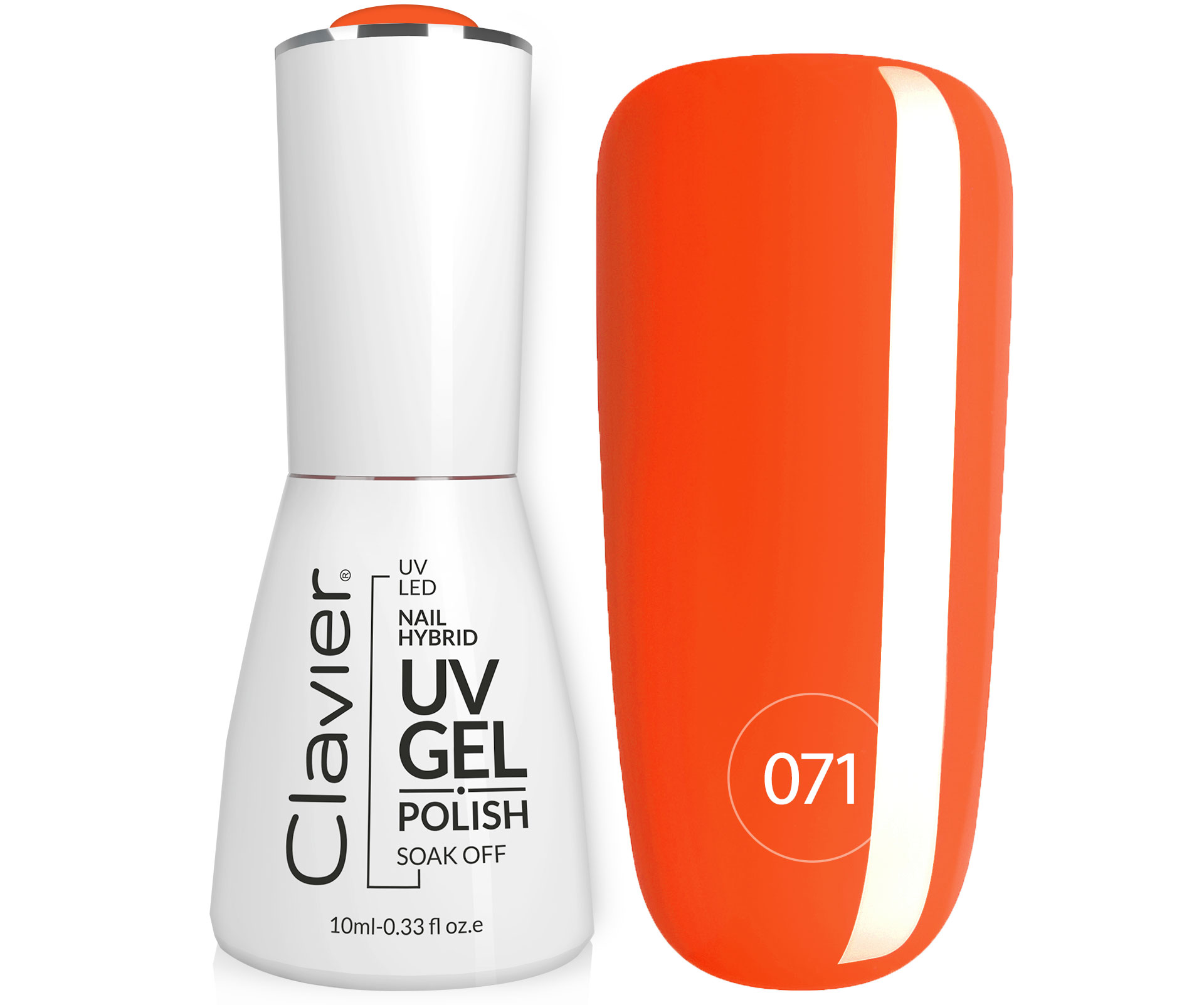 CLAVIER Nailsology Gel Polish Hybrydowy Lakier 071 Orange Soda – Idealny wybór dla pięknych paznokci