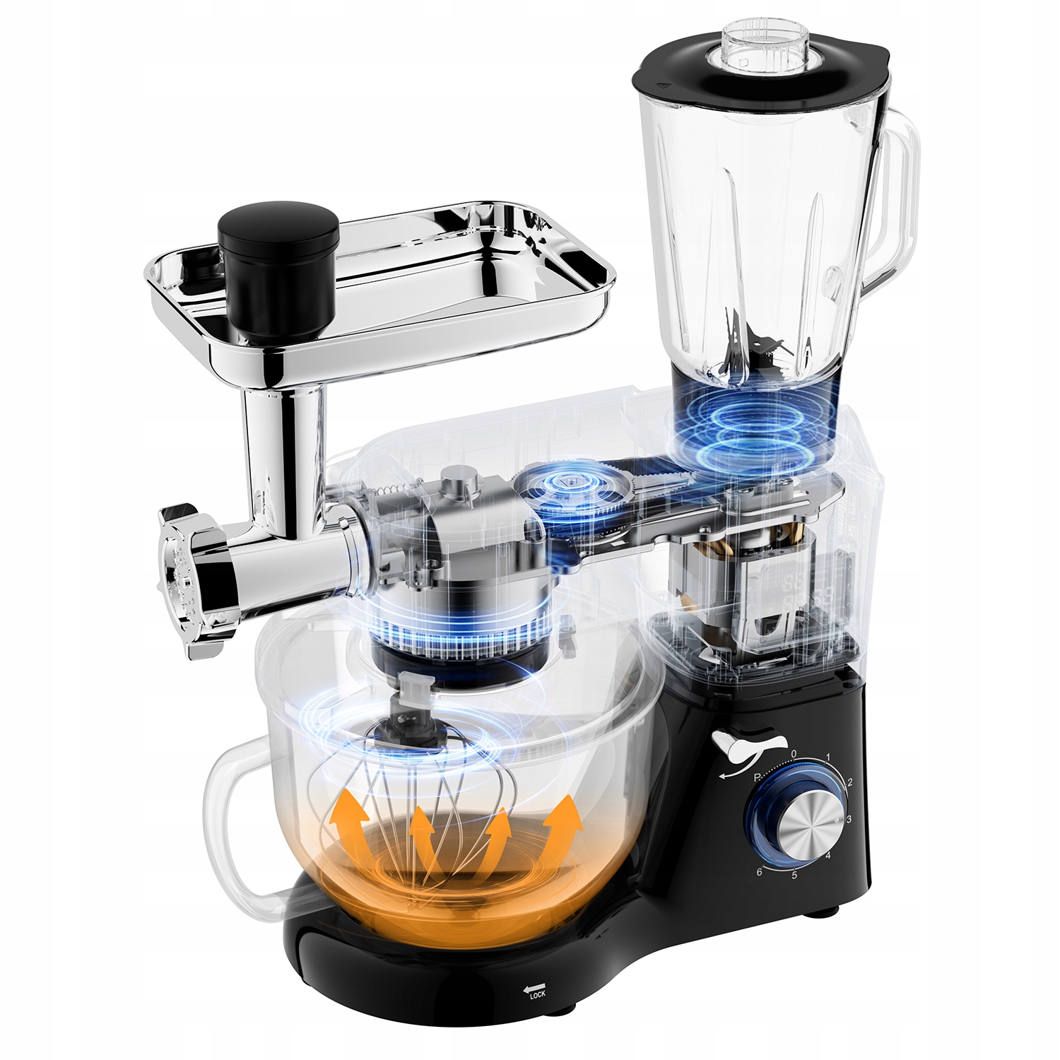 Robot kuchenny z podgrzewaną misą i blenderem Ruhhy 25728 – Twoje wsparcie w kuchni