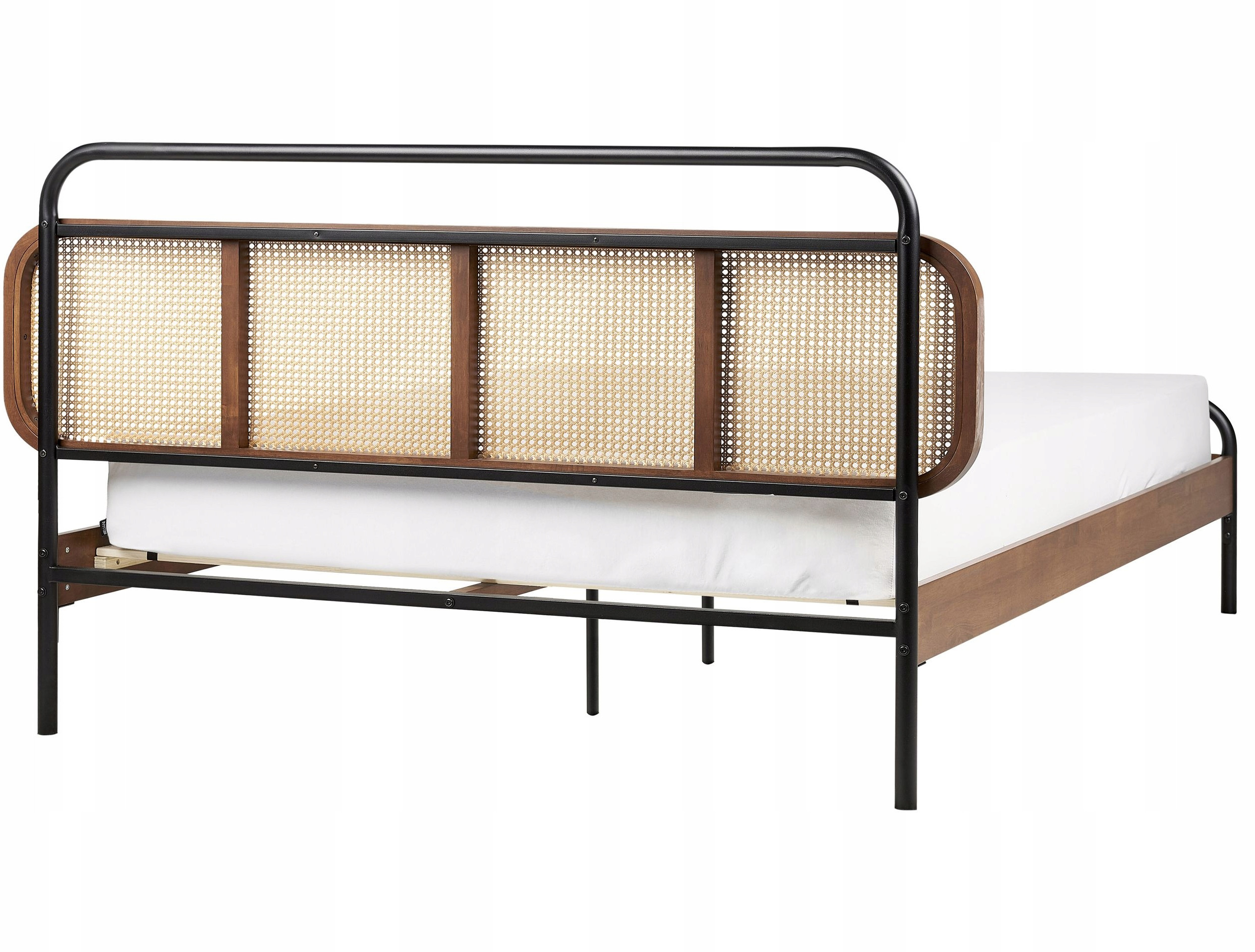 Łóżko drewniane BOUSSICOURT 180 x 200 cm – Komfort i styl w Twojej sypialni