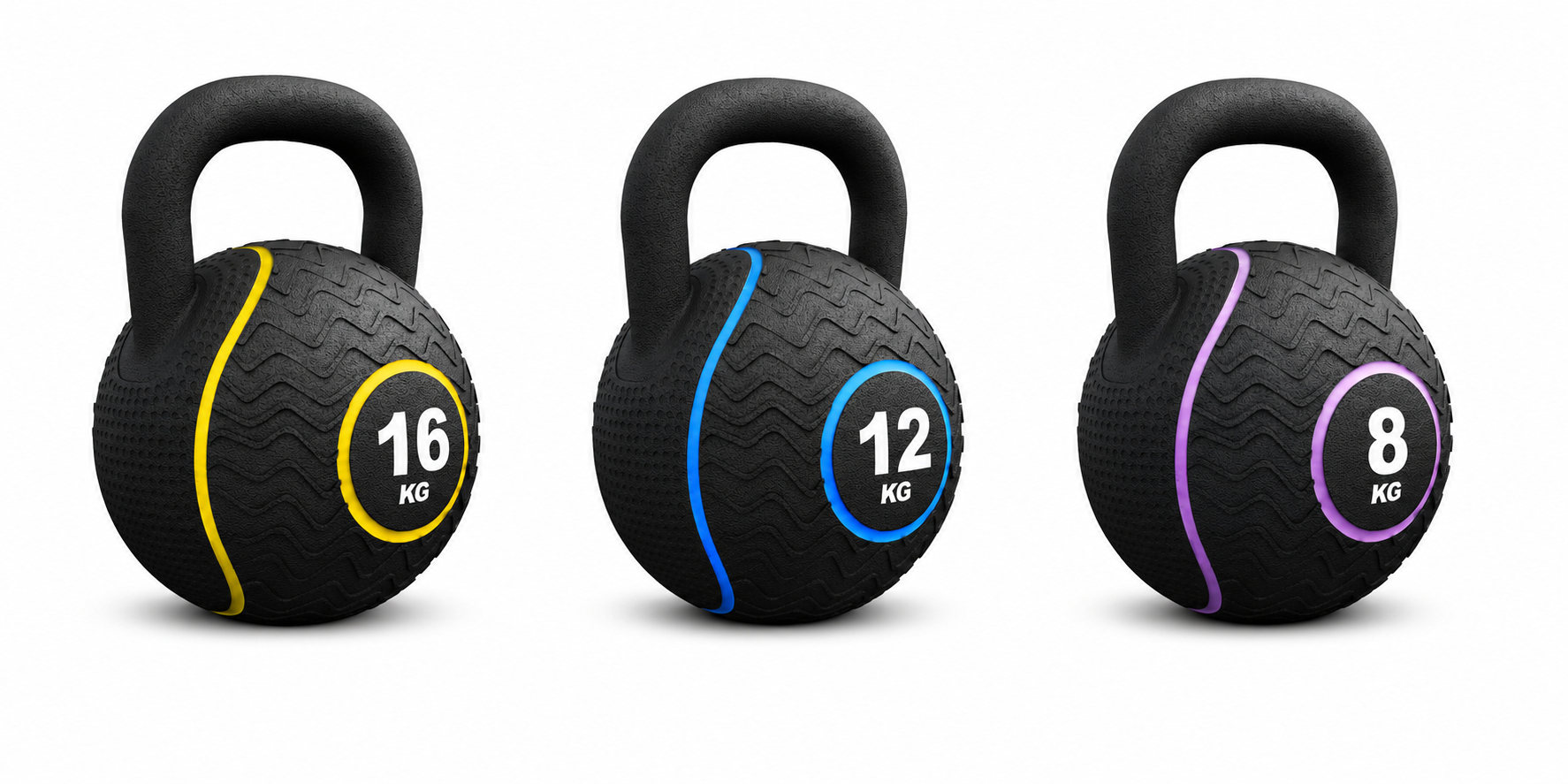 Zestaw kettlebelli 8 kg, 12 kg, 16 kg – Idealny wybór dla każdego entuzjasty fitnessu