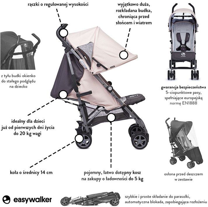 Easywalker Wózek spacerowy Buggy+ Monaco Apero