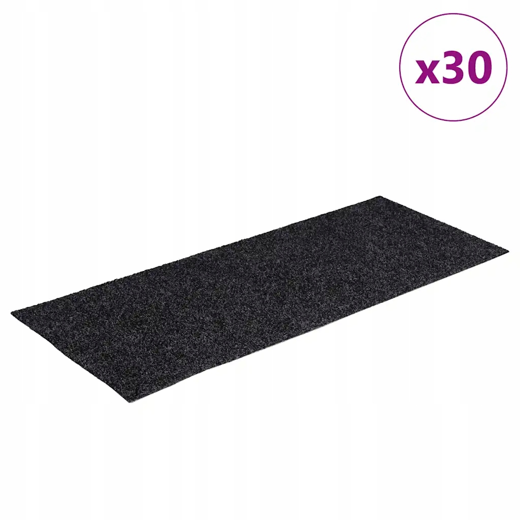 Maty na schody samoprzylepne 30 szt. Szare 60x25 cm Prostokątne – Bezpieczeństwo i styl w Twoim wnętrzu