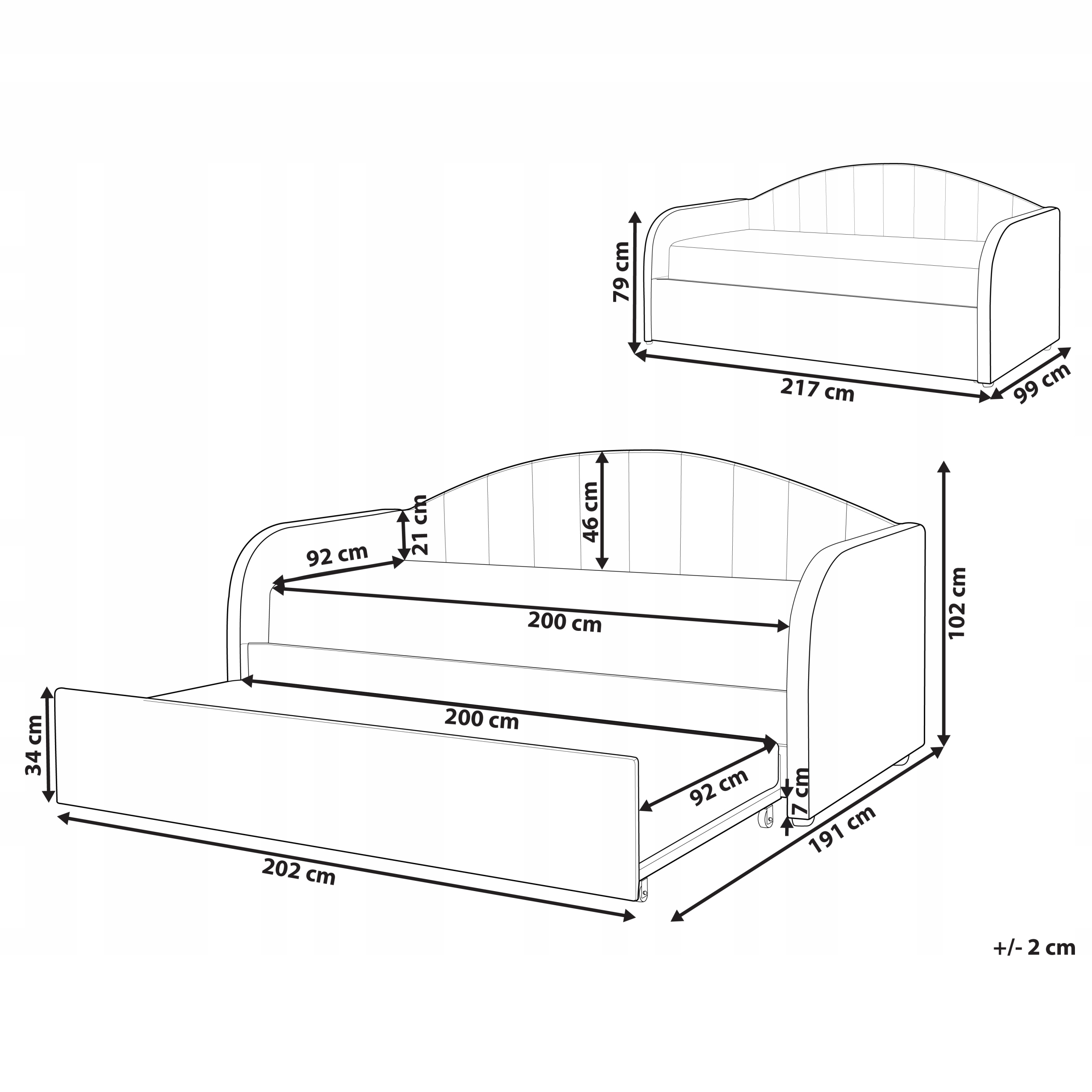 Wielofunkcyjne łóżko do pokoju dziecięcego i gościnnego
