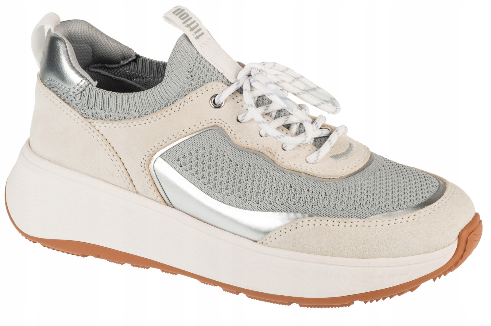 FitFlop F-Mode IV1-C18 – Damskie buty sneakers w kolorze szarym