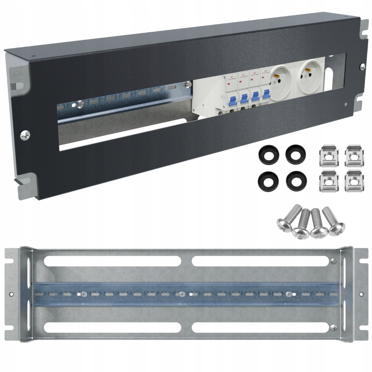 Panel Dystrybucji Napięć S-VDP-C19-3U-60-B Stalflex – Idealne rozwiązanie dla Twojego systemu RACK