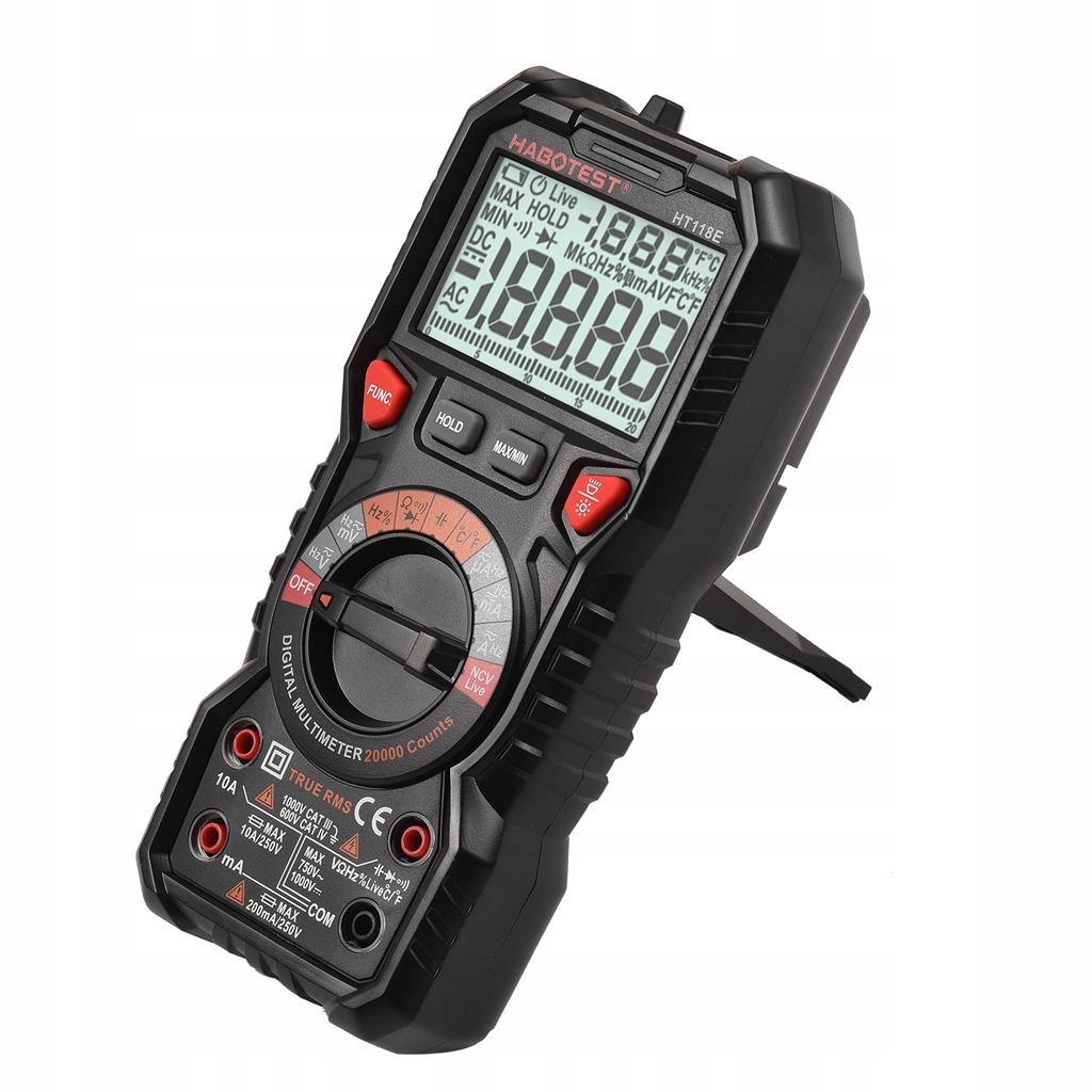 Multimetr ręczny cyfrowy Habotest HT118E – Niezawodne narzędzie do pomiarów