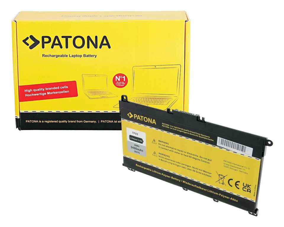 PATONA 2847 – Wysokiej jakości bateria do notebooków HP