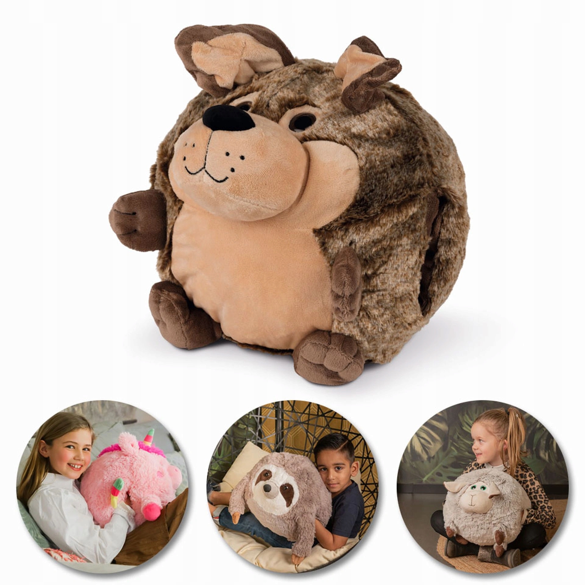 Funkcjonalność 3 w 1: poduszka, przytulanka i ogrzewacz do dłoni