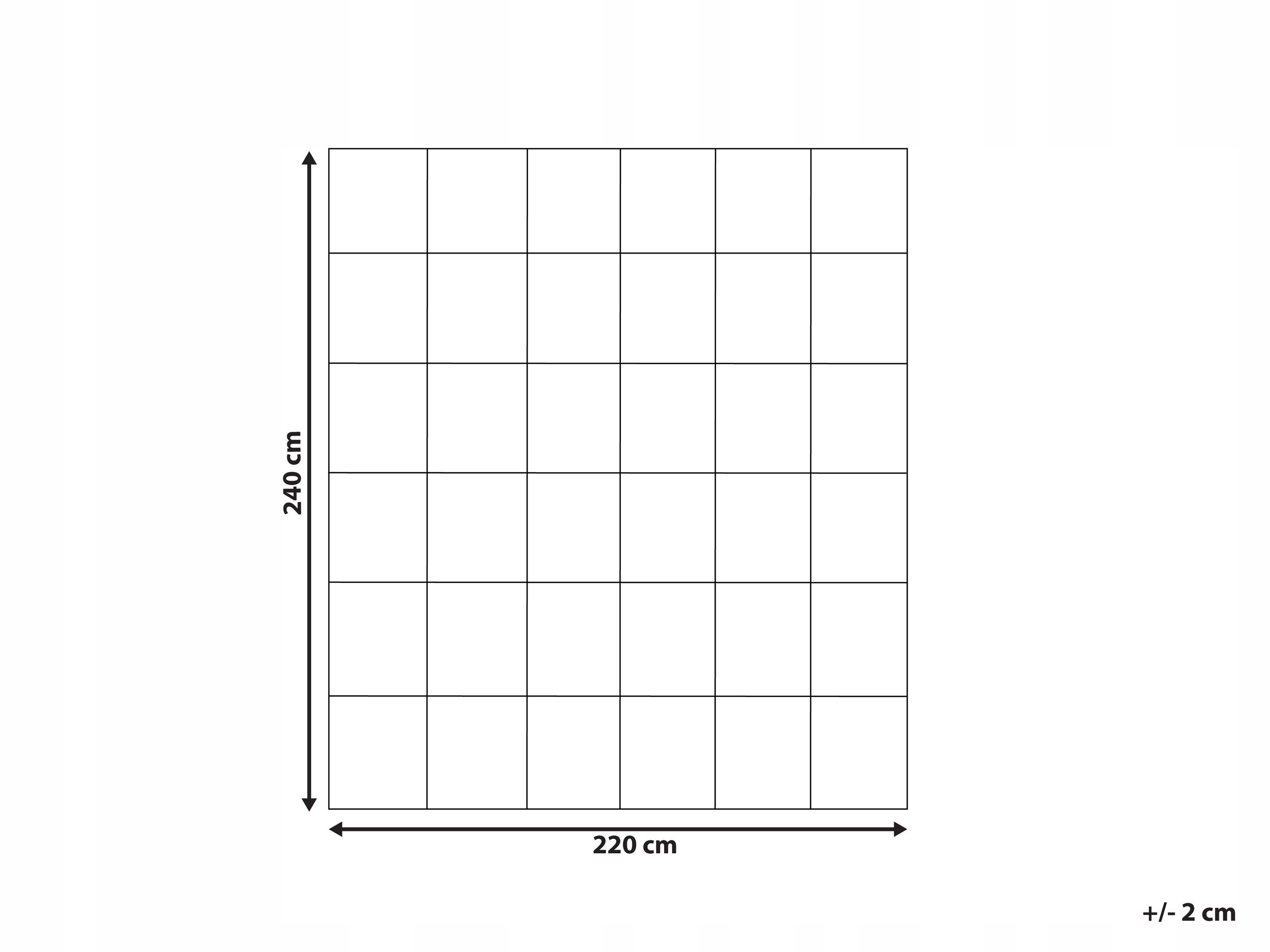 Wymiary 220 x 240 cm – Doskonałe dopasowanie do dużych łóżek
