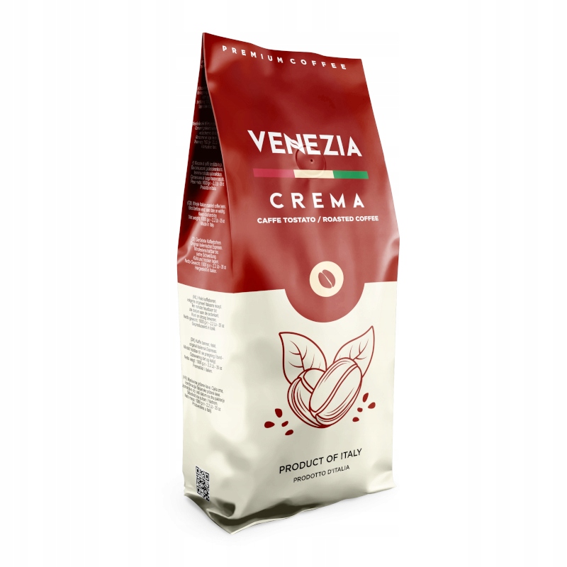 Kawa ziarnista Venezia Crema 1 kg – Tradycyjny smak Włoch w każdej filiżance