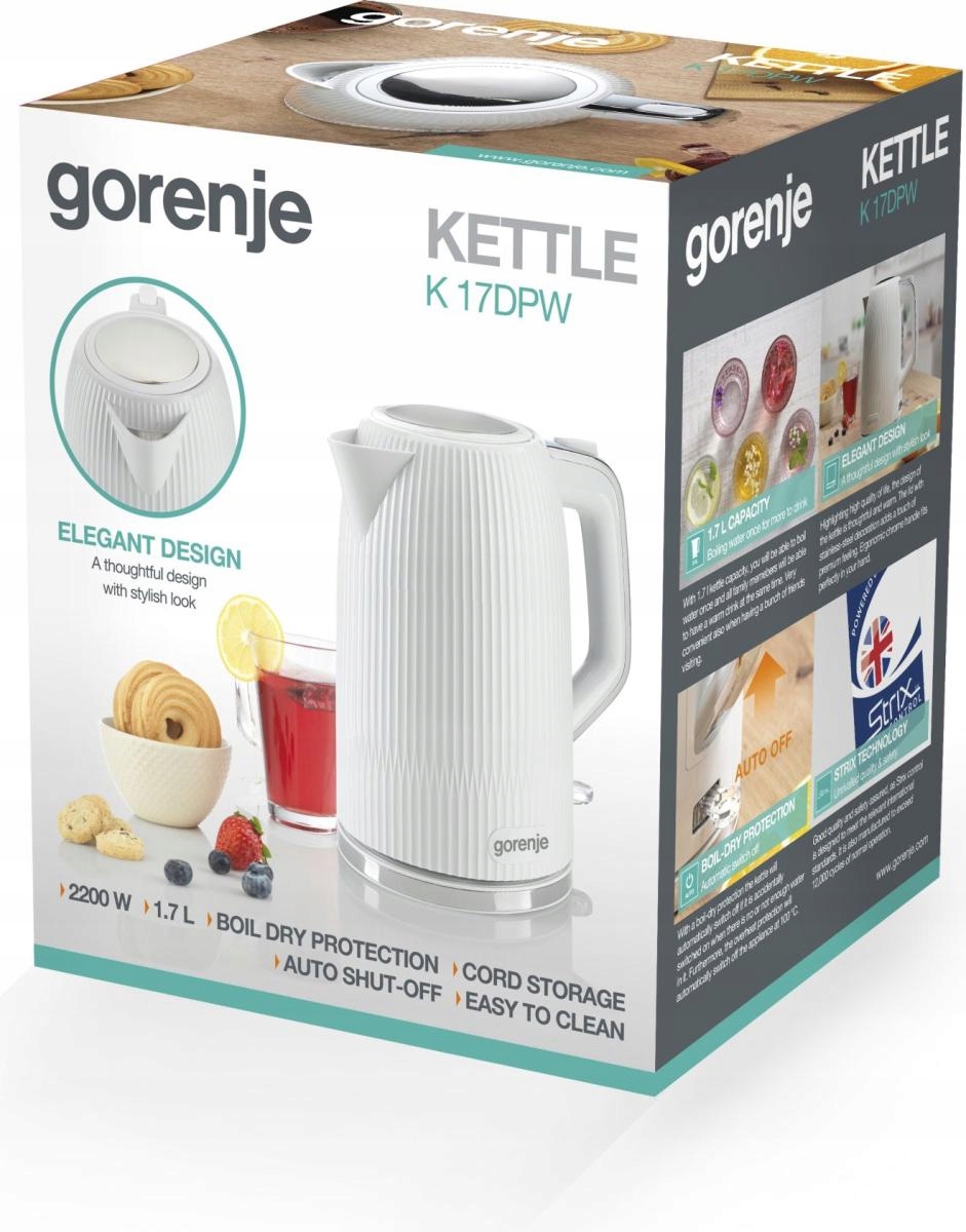 Wydajność i moc 2200 W – Szybkie gotowanie wody