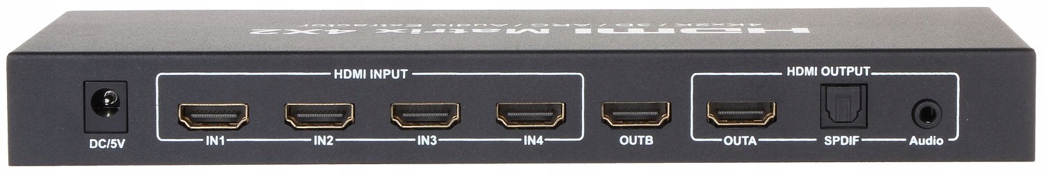 Wydajność i funkcjonalność – 4 wejścia HDMI na 2 wyjścia