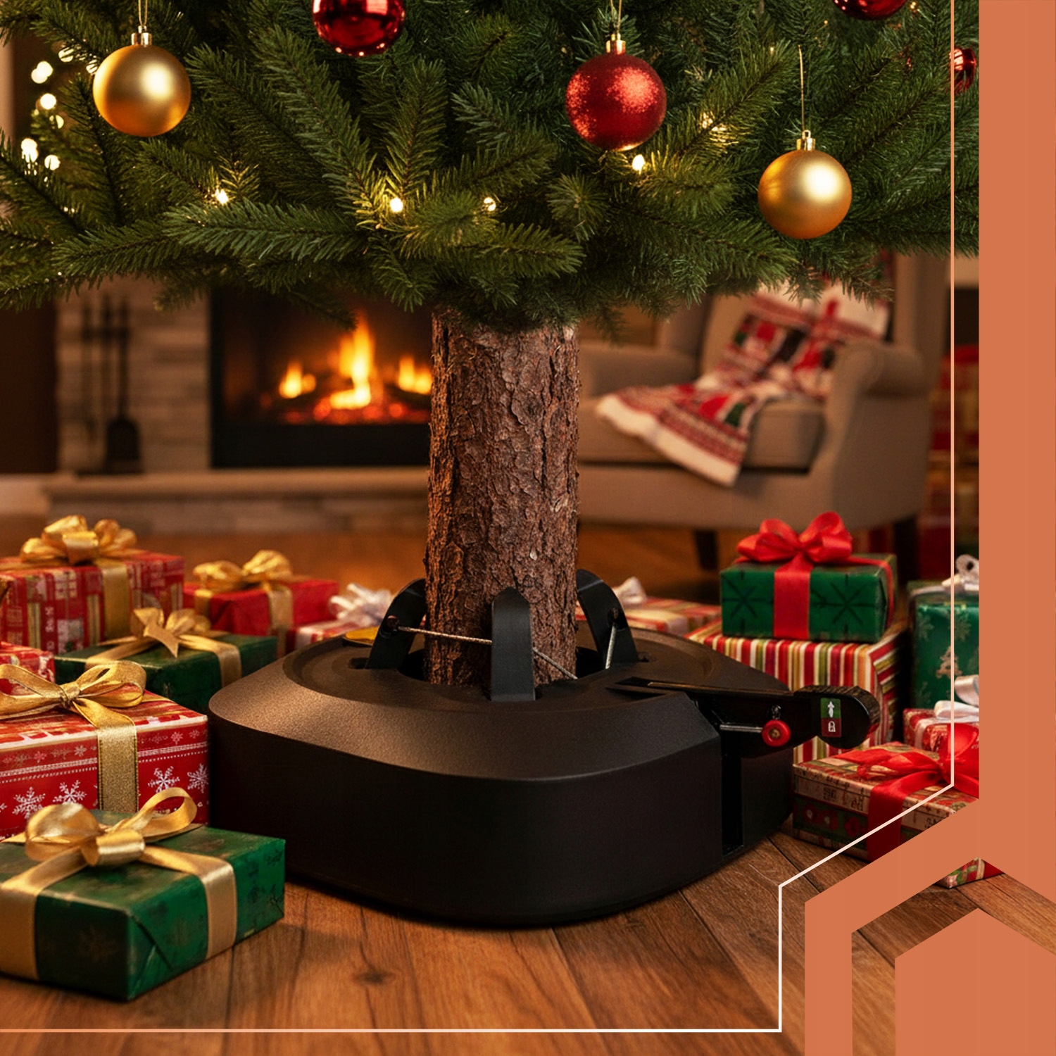 Stojak pod choinkę - samozaciskowy Ruhhy 24304 – Stabilność i łatwość montażu