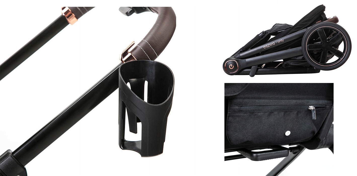 Espiro Only Way wózek spacerowy 307 Graphite Anthracite – Komfort i styl na każdym spacerze