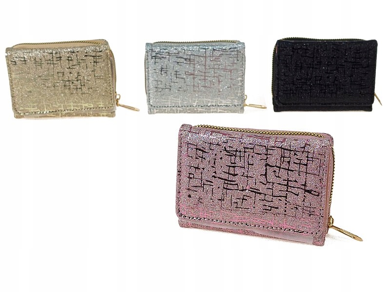 Portfel błyszczący na zamek MIX – Elegancja i funkcjonalność w jednym