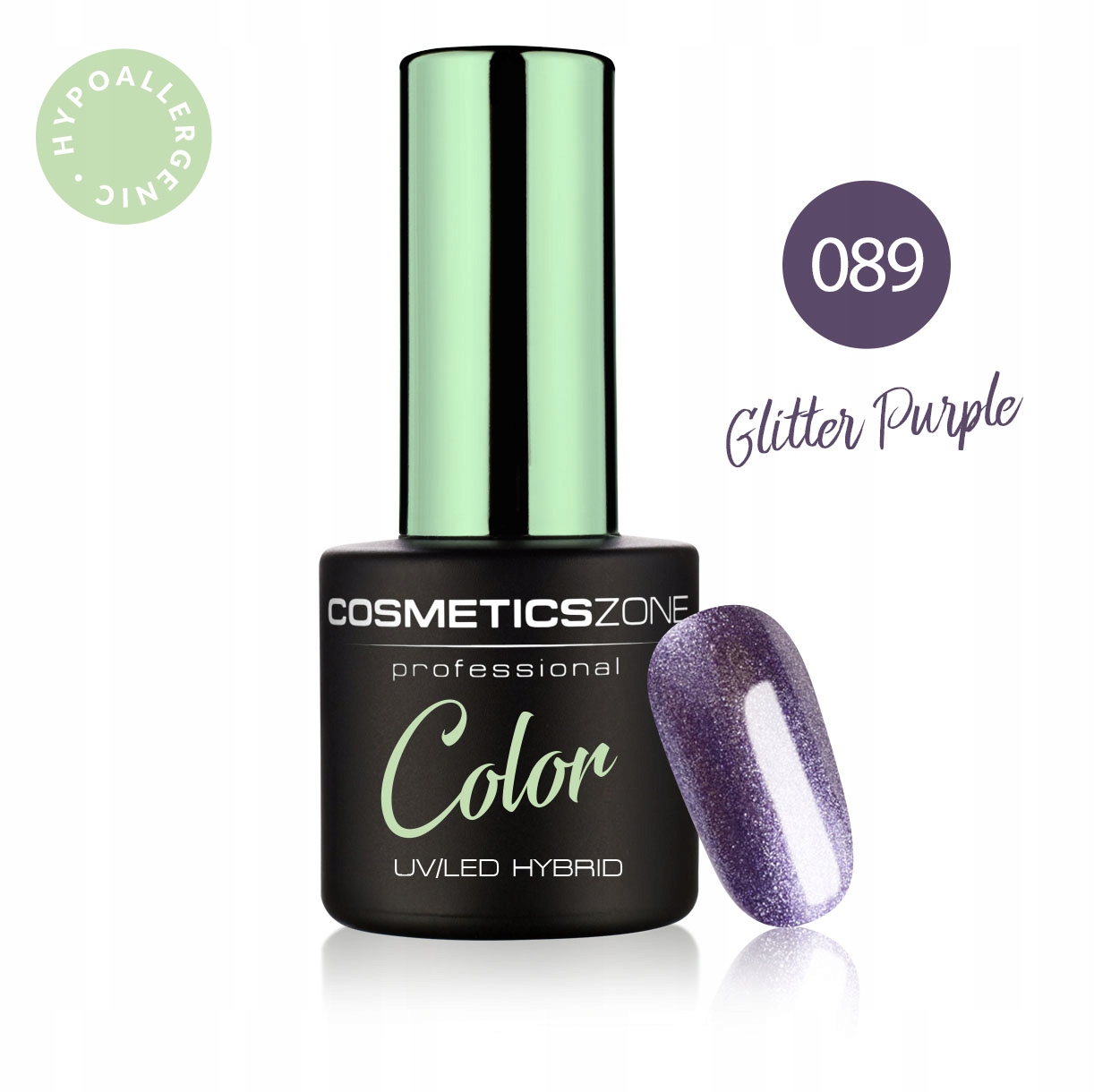 COSMETICS ZONE LAKIER HYBRYDOWY KOLOR 7ML - NR 089 EAN (GTIN) 5903876980474