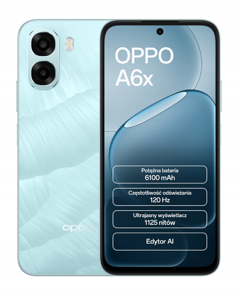 OPPO A6x – Nowoczesny smartfon z dużym ekranem i potężną baterią